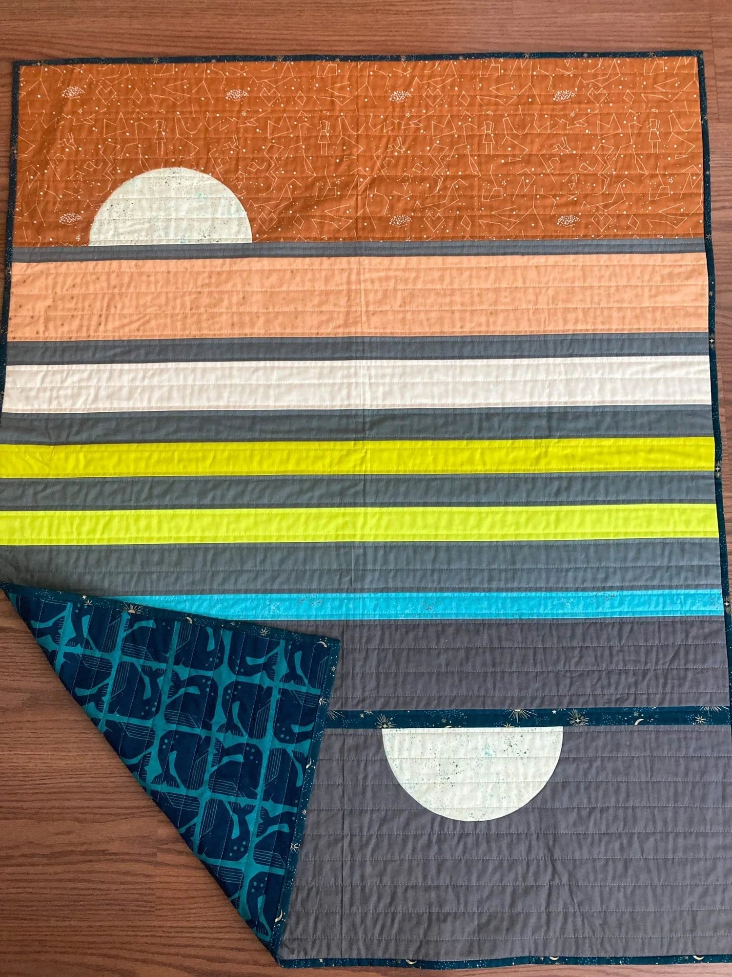 Minimalist Beach Baby Quilt