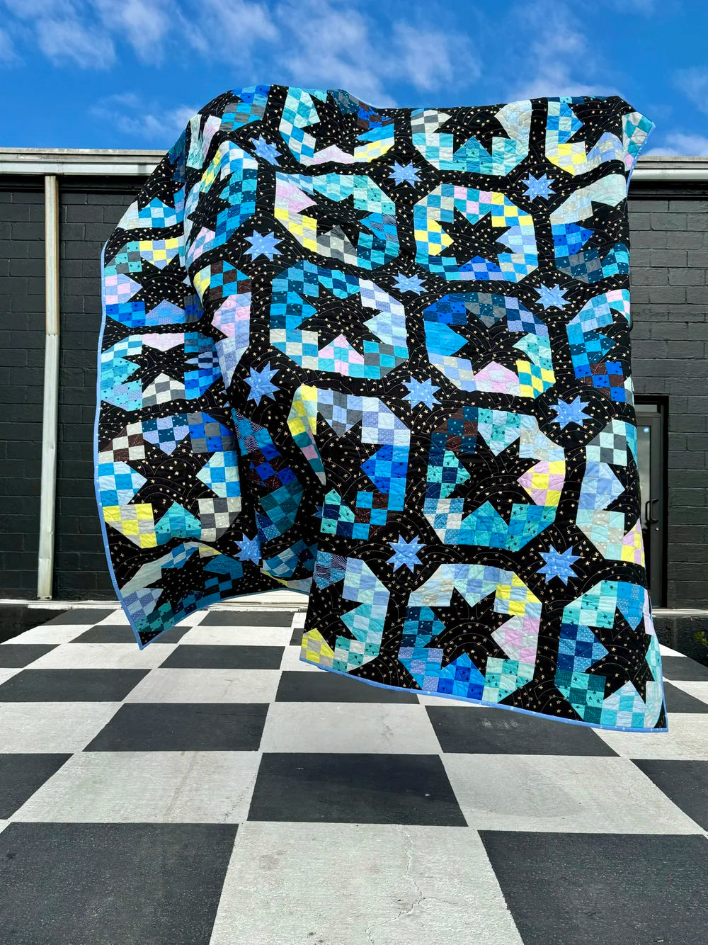 2025 Happy New Year disco ball quilt