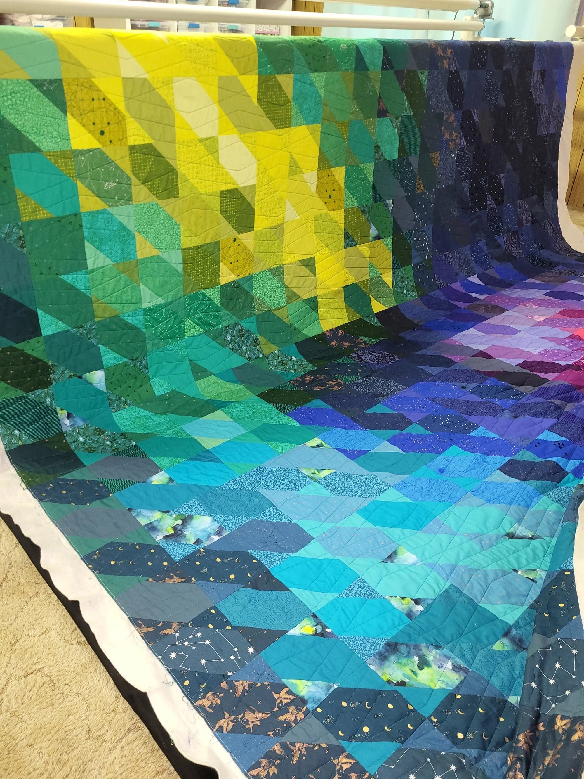 Aurora Borealis Custom Quilt, Yes Please