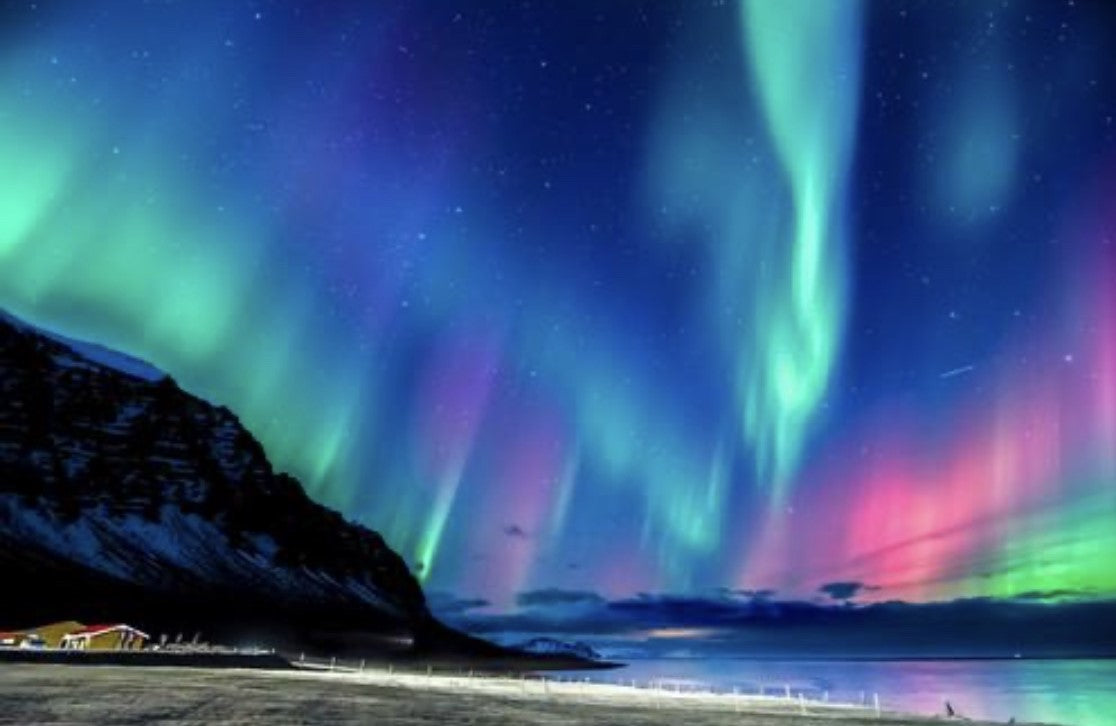 aurora borealis northern lights at night