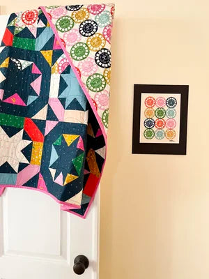 Stardrops Quilt Pattern Test: same pattern, Two Ways