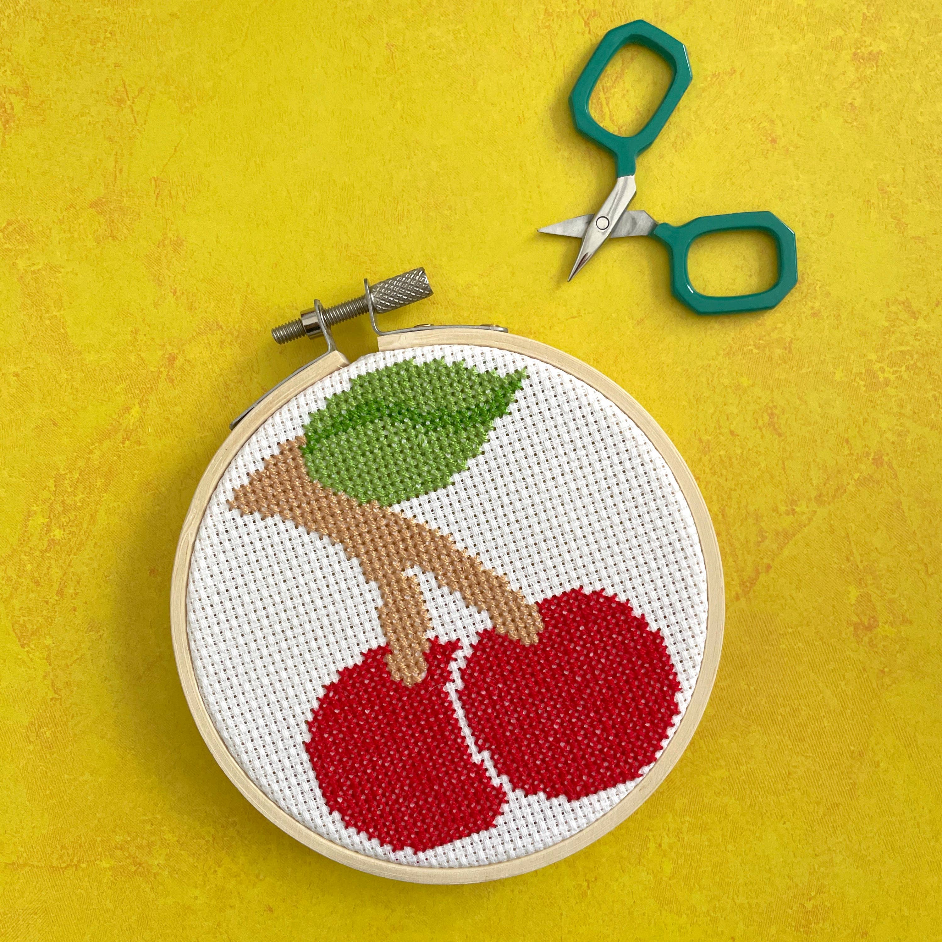 Cherries by Mary Engelbreit - Counted Cross Stitch DIY KIT