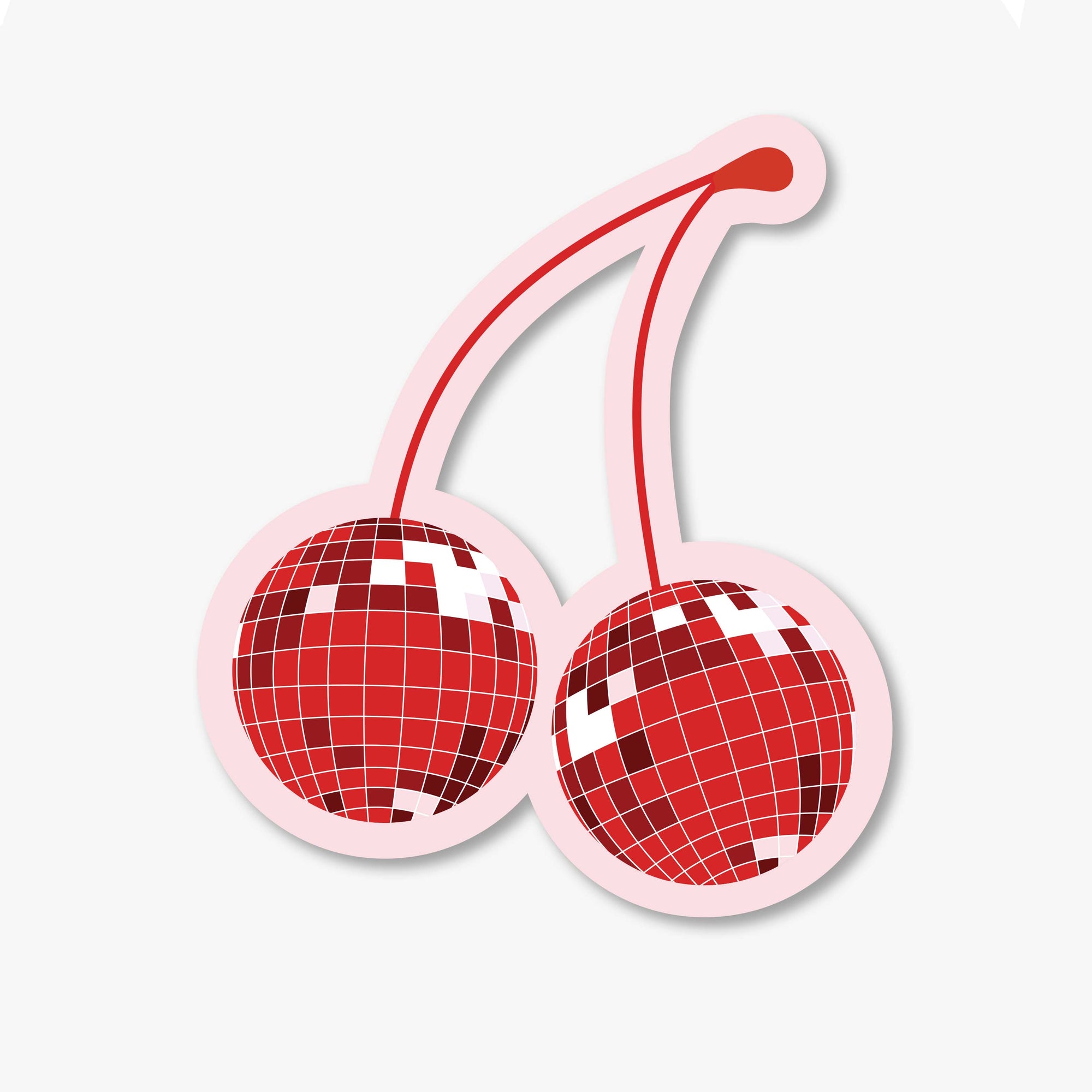 Disco Cherries Vinyl Sticker