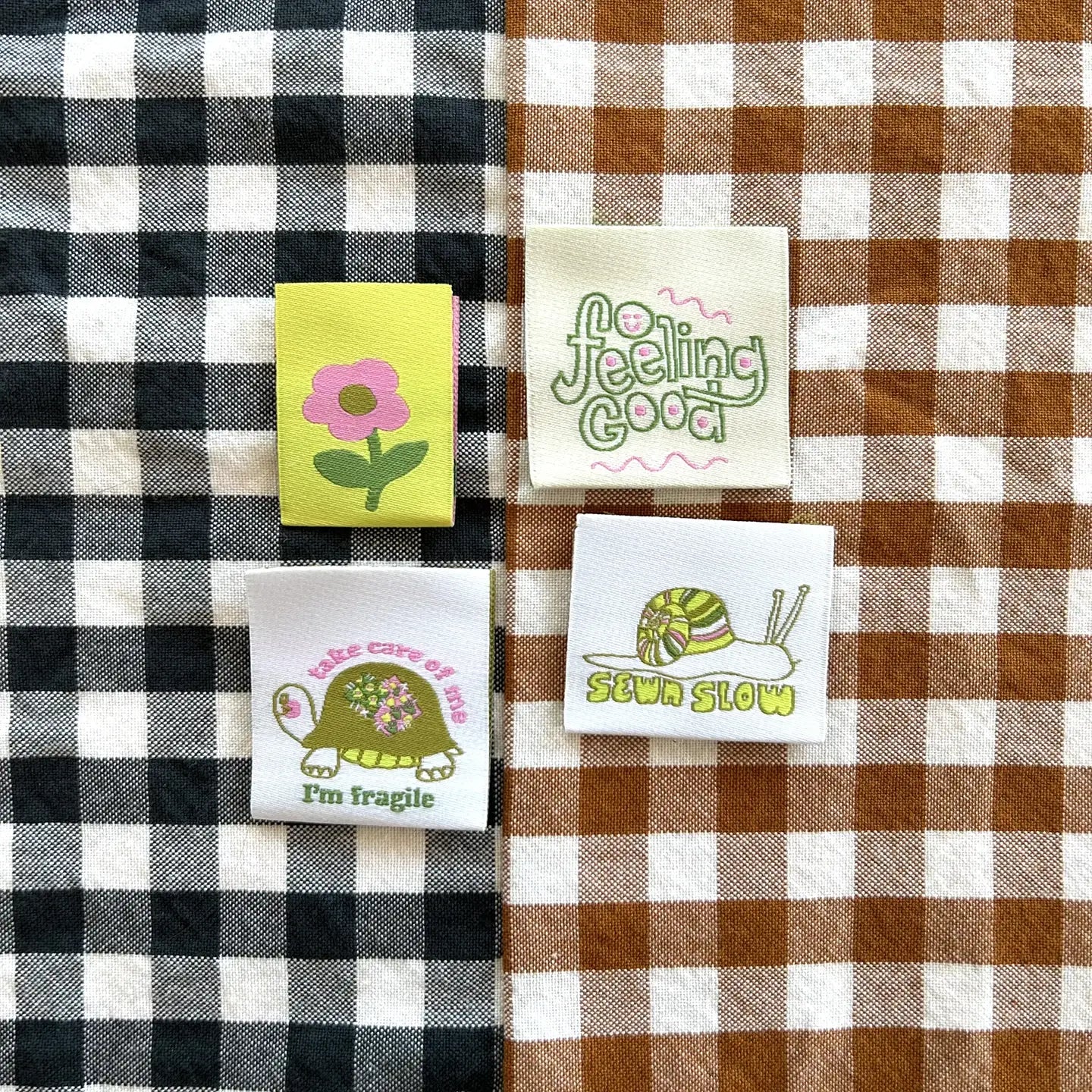 Self Love Pack Woven labels - Cotton and Ochre