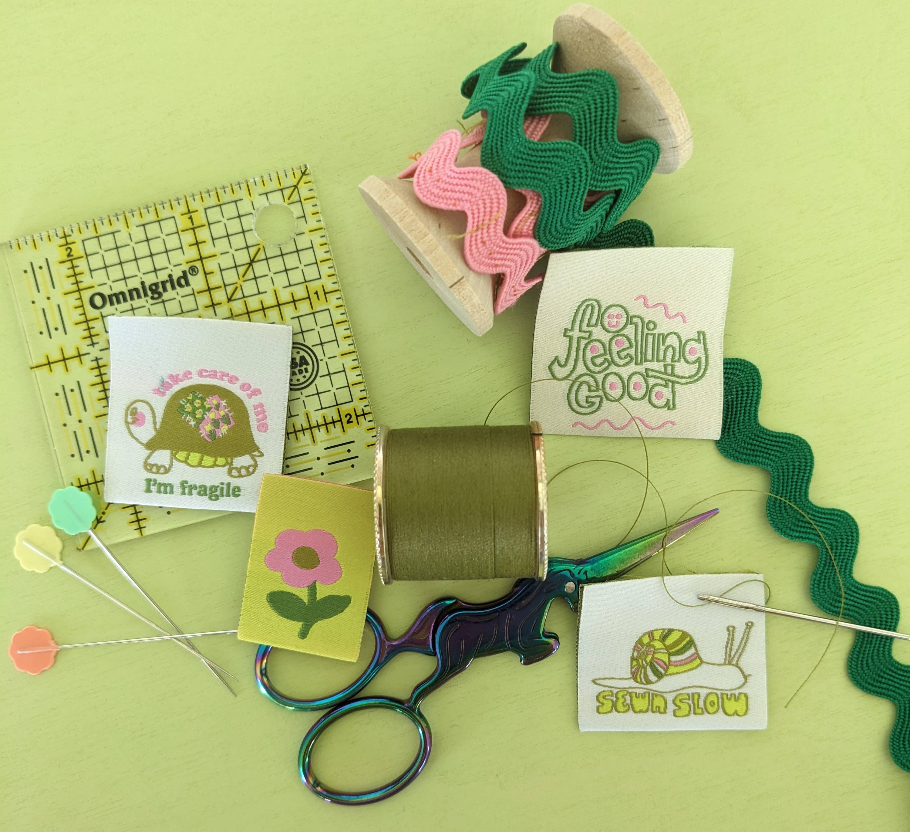 Self Love Pack Woven labels - Cotton and Ochre