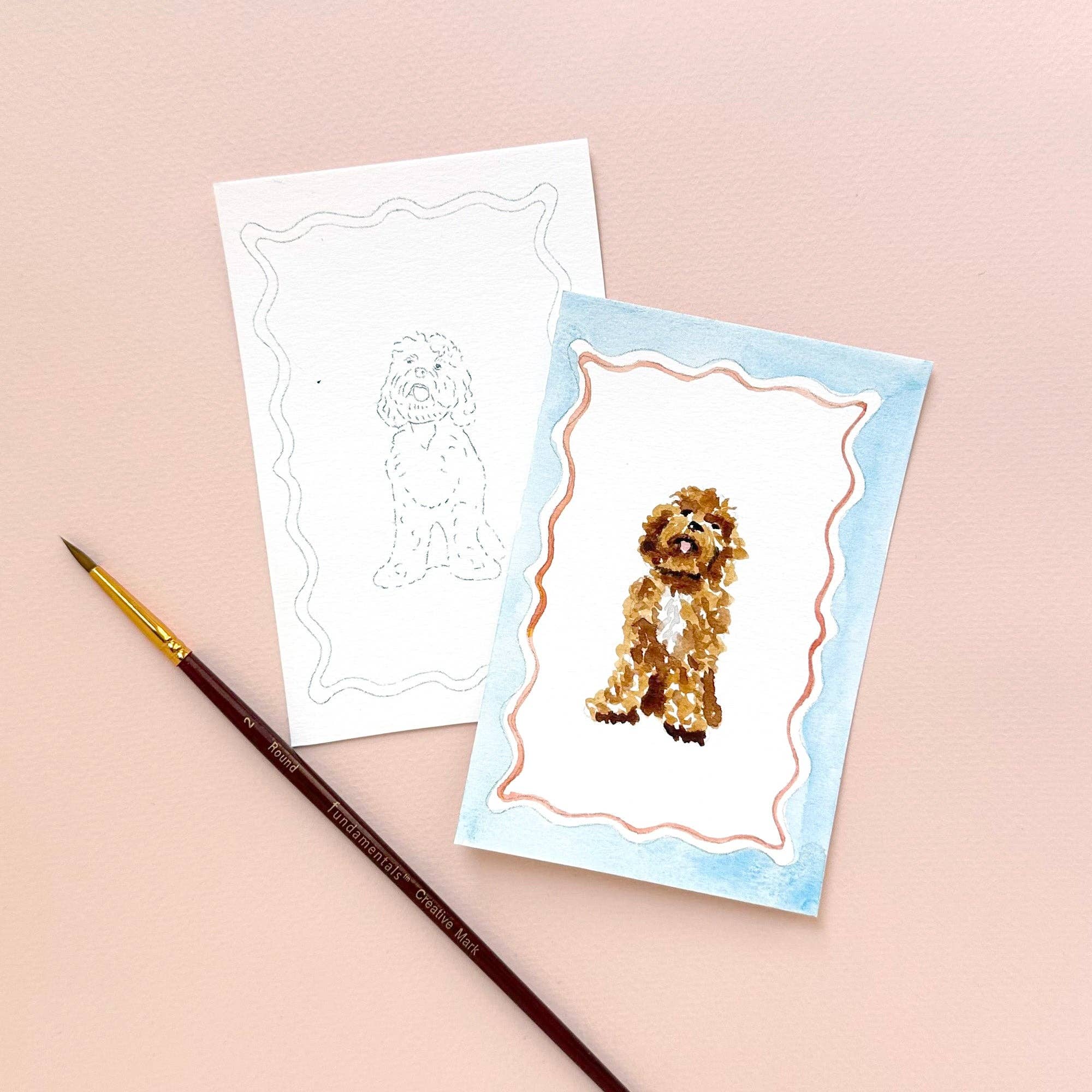 Dogs - Mini Watercolor Painting Kit