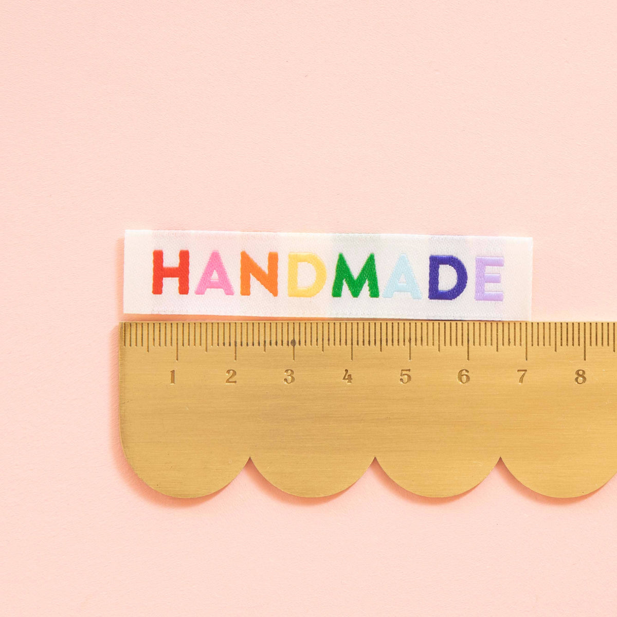 Handmade - Woven Sewing Labels - Rainbow Colors