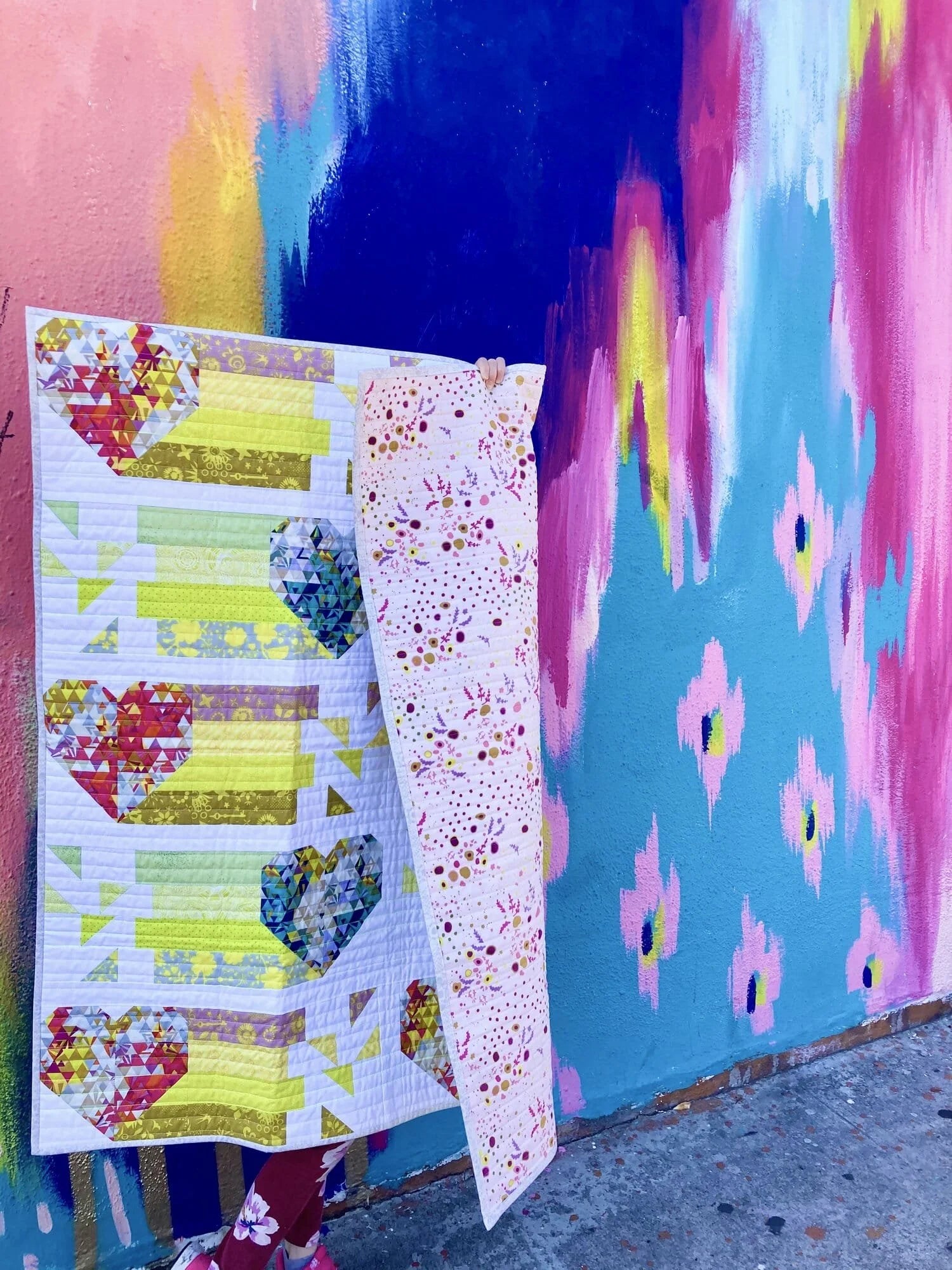 Pop! Confetti Heart Quilt