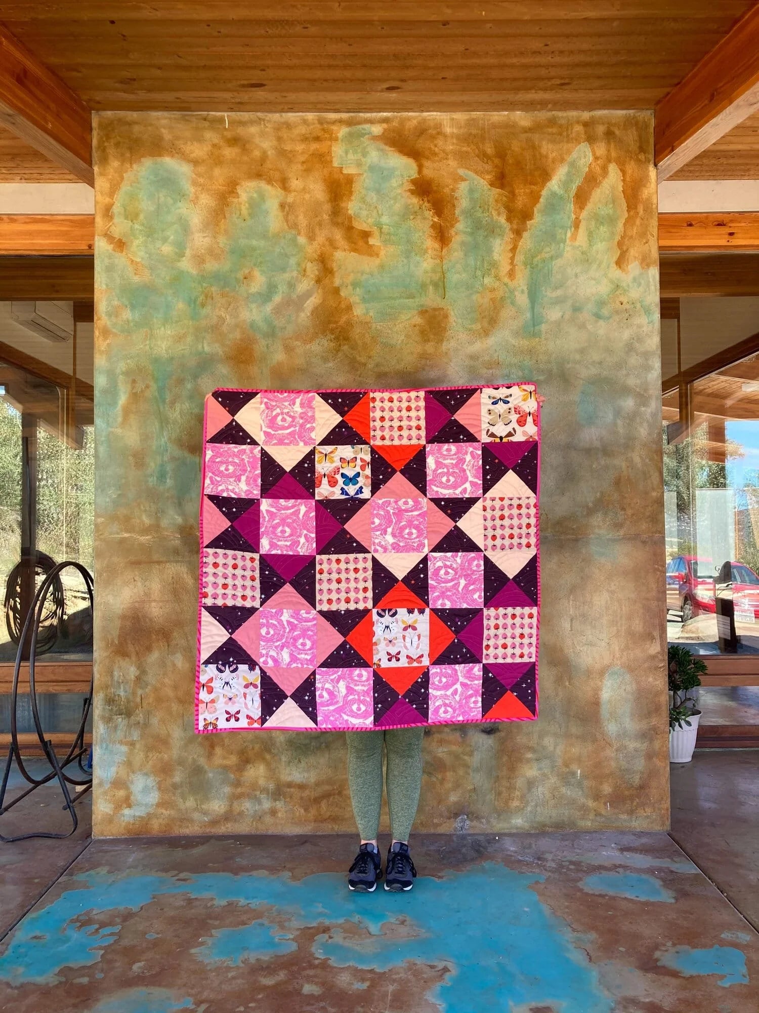 Strawberry Woods Baby Quilt