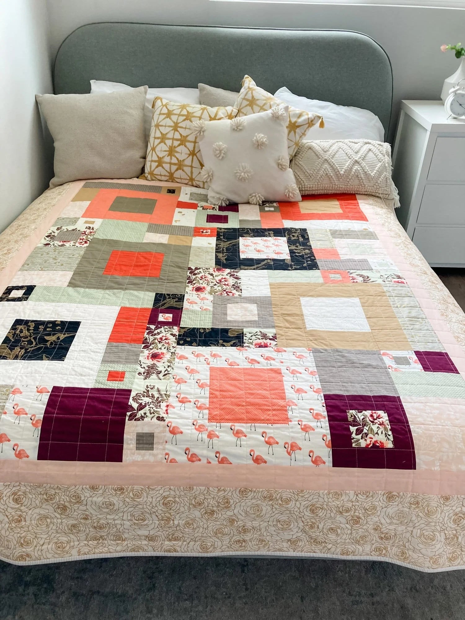 Art Nouveau Squared Quilt