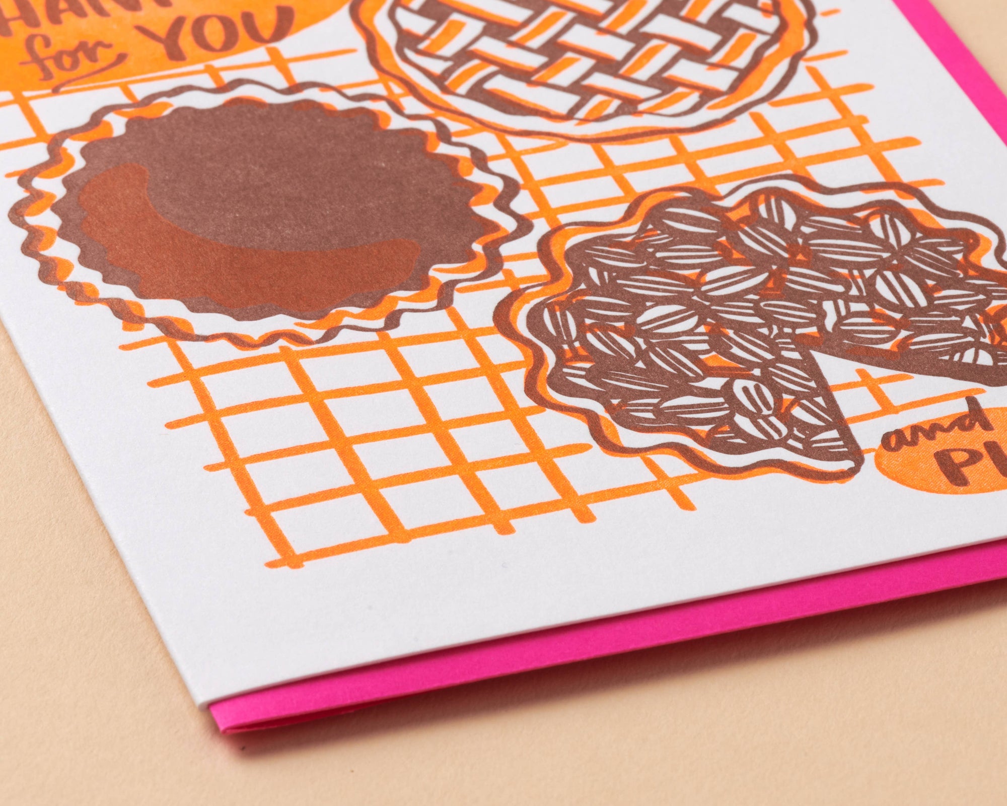 Thankful for Pie - Thanksgiving Card