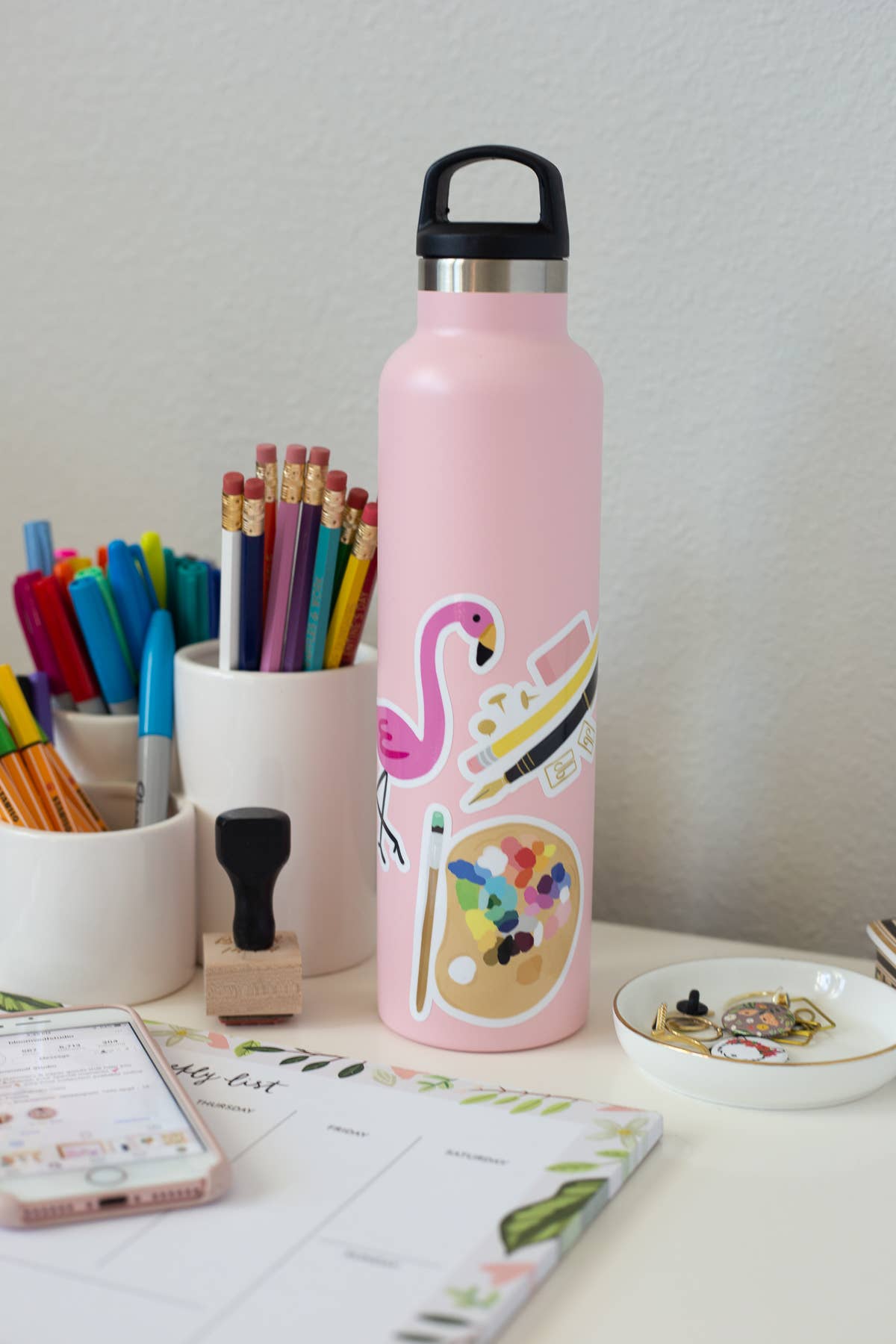 Paint Palette Vinyl Sticker - Back to School: No packaging - sent loose