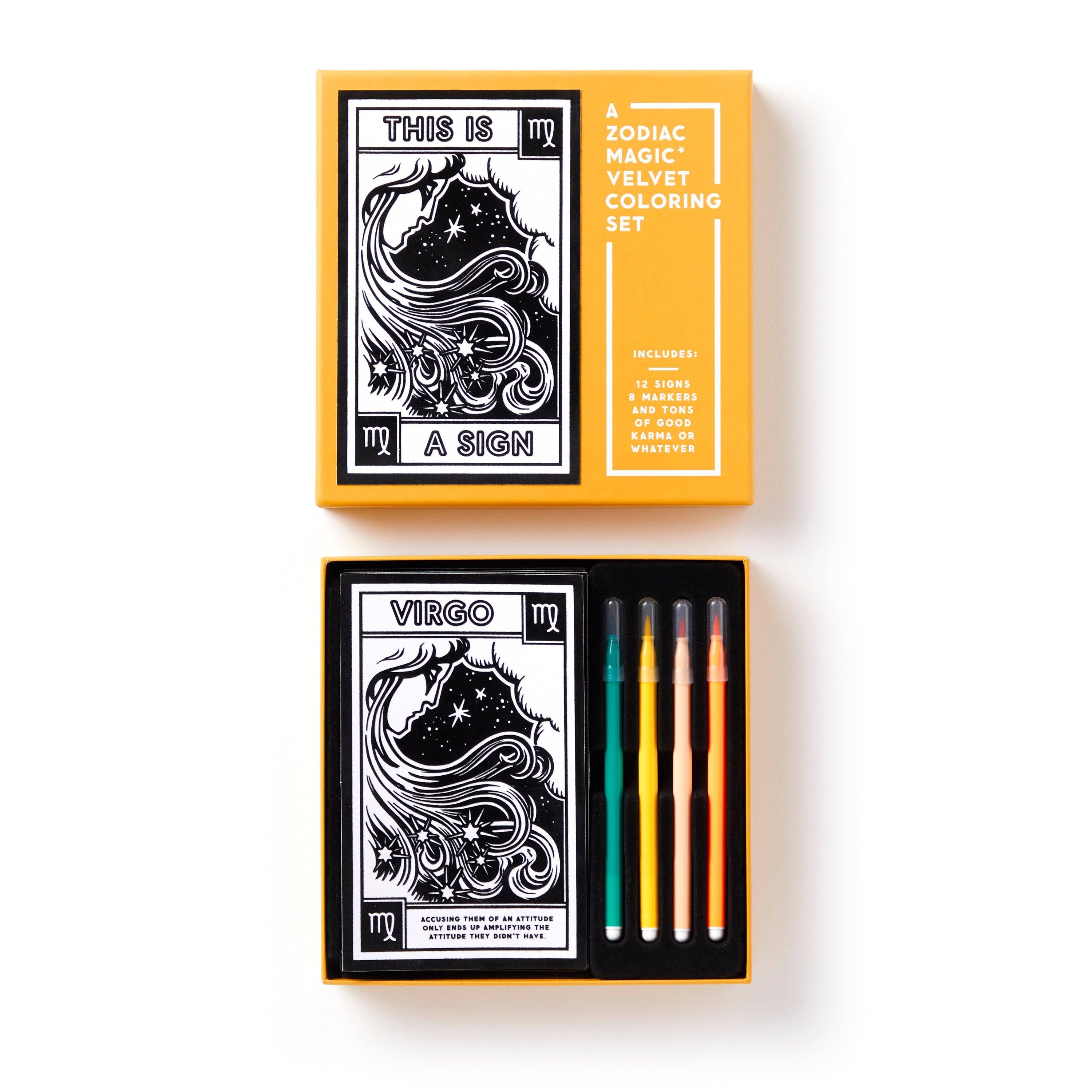 Magic Velvet Zodiac Coloring Set