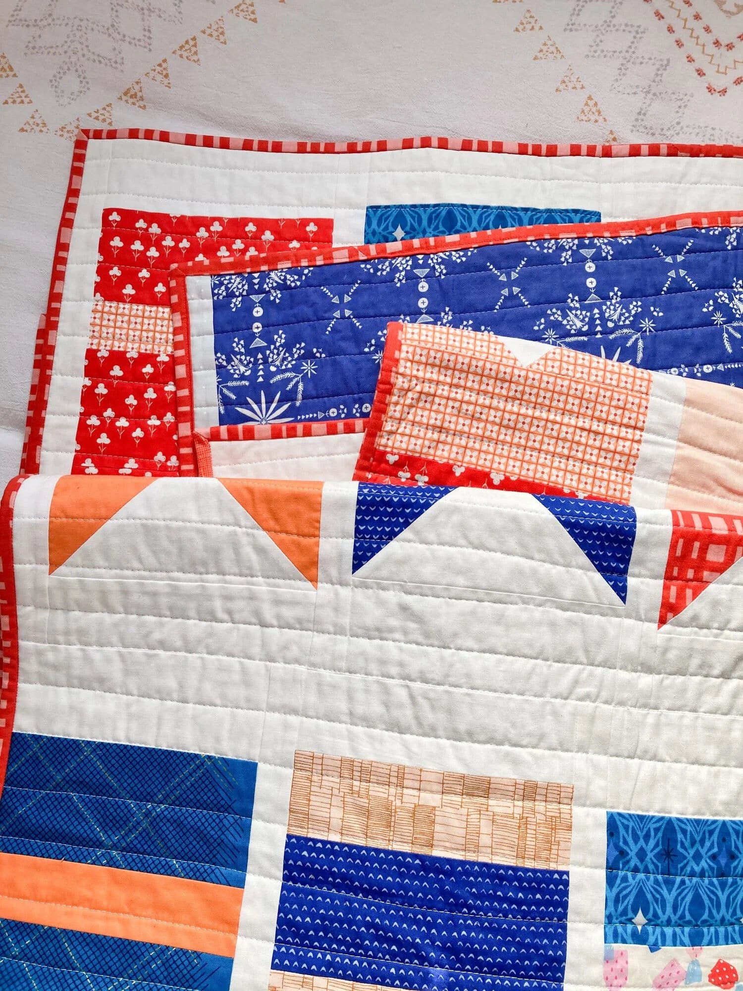Summer Bunting Quilt - Small Twin