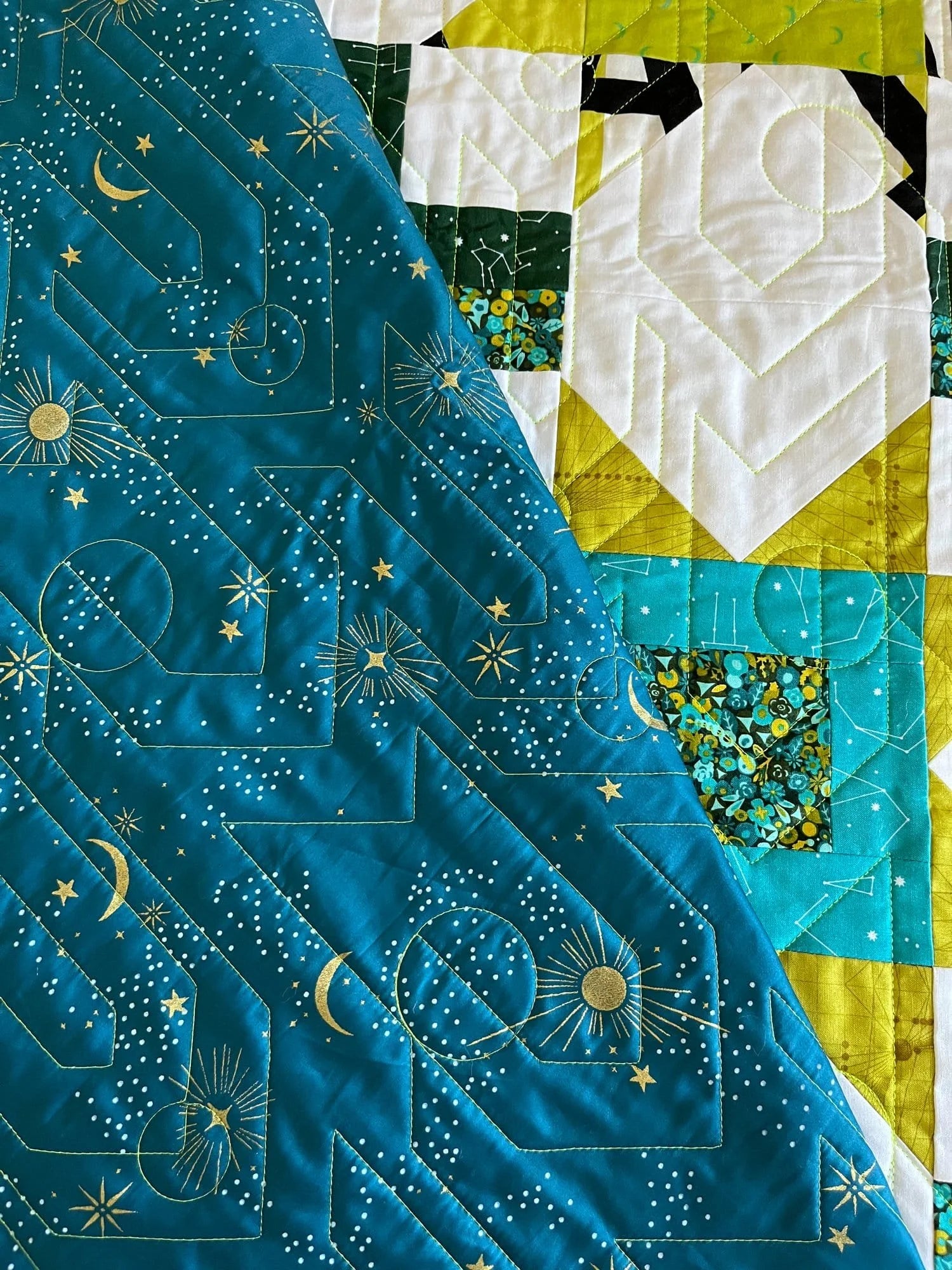 Green Gravitate Quilt