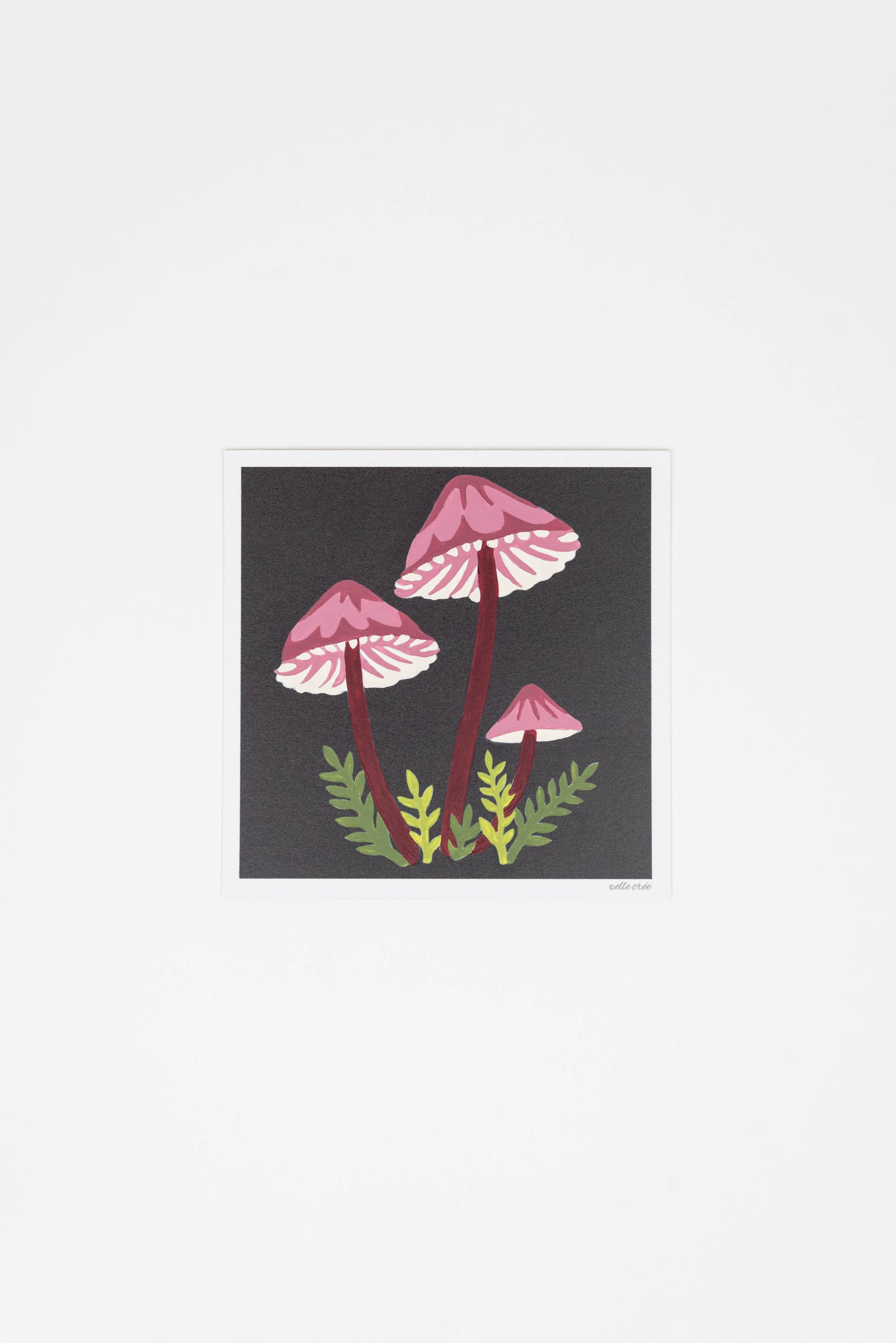 Paint-by-Number Kit MINI - Bleeding Fairy Helmet Mushrooms