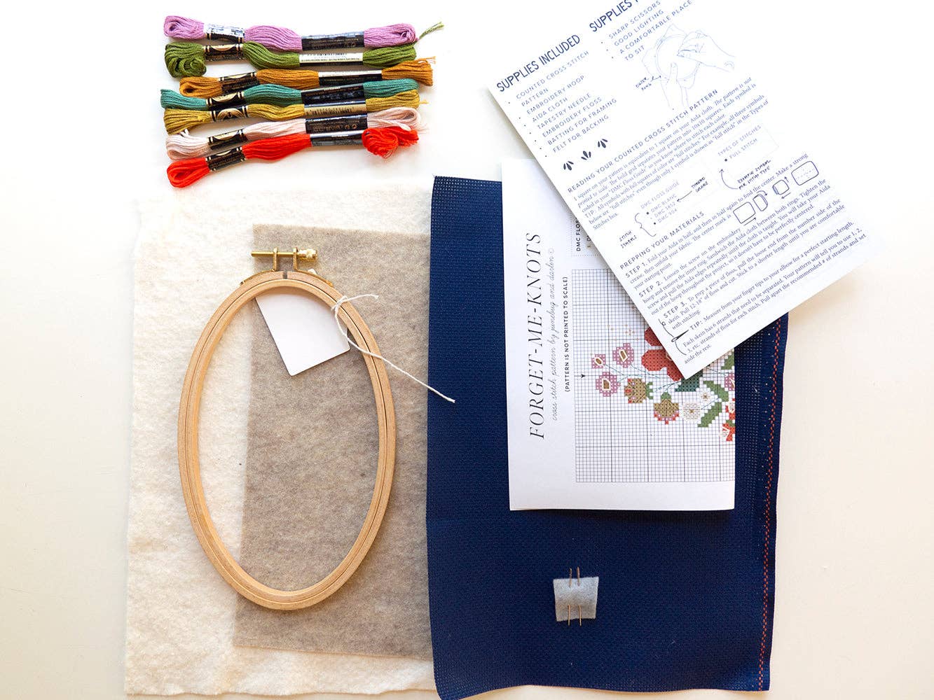Forget-Me-Knots - Counted Cross Stitch Kit