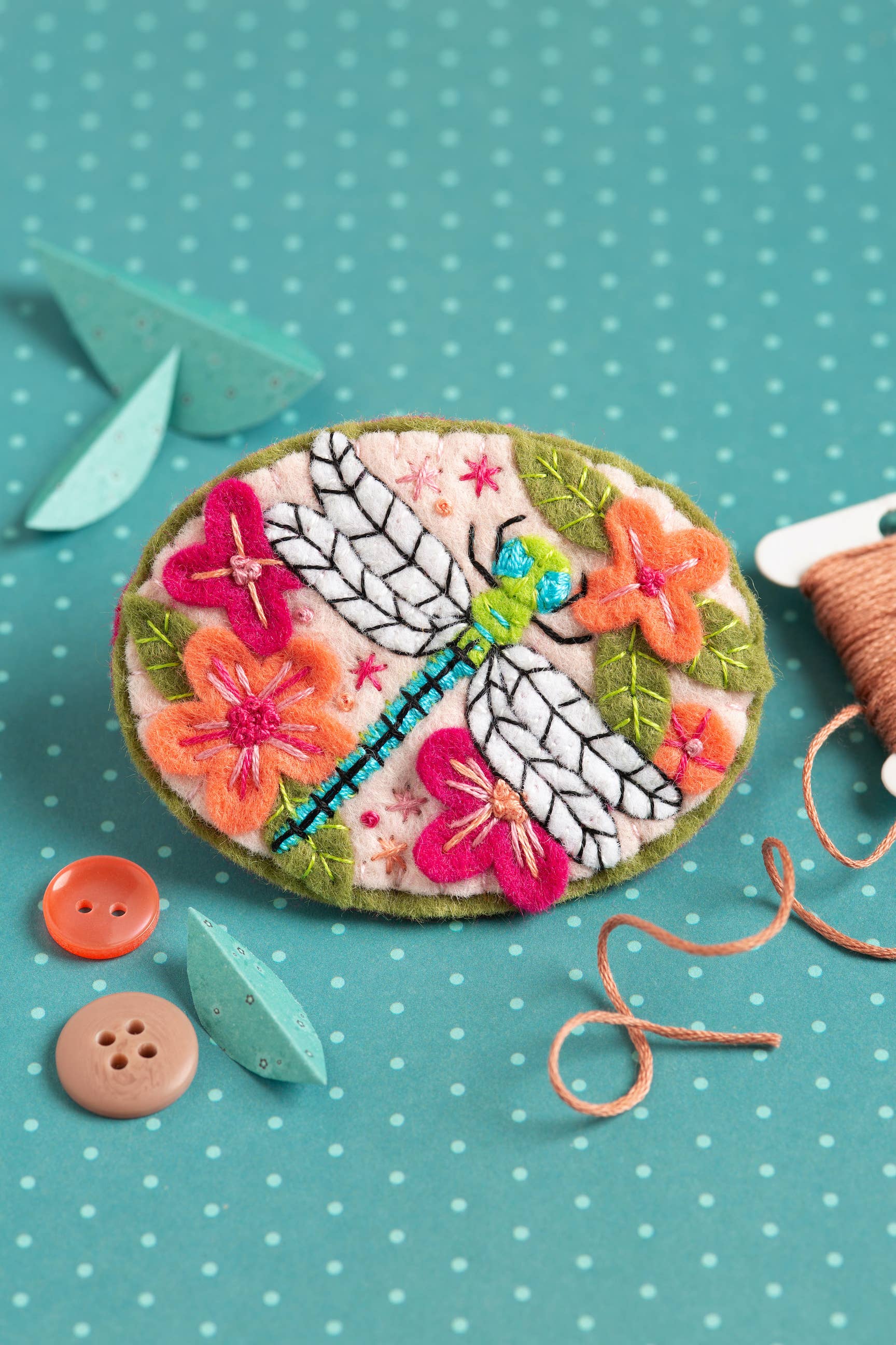 Dragonfly Felt Craft Brooch Kit | Complete Craft Kit