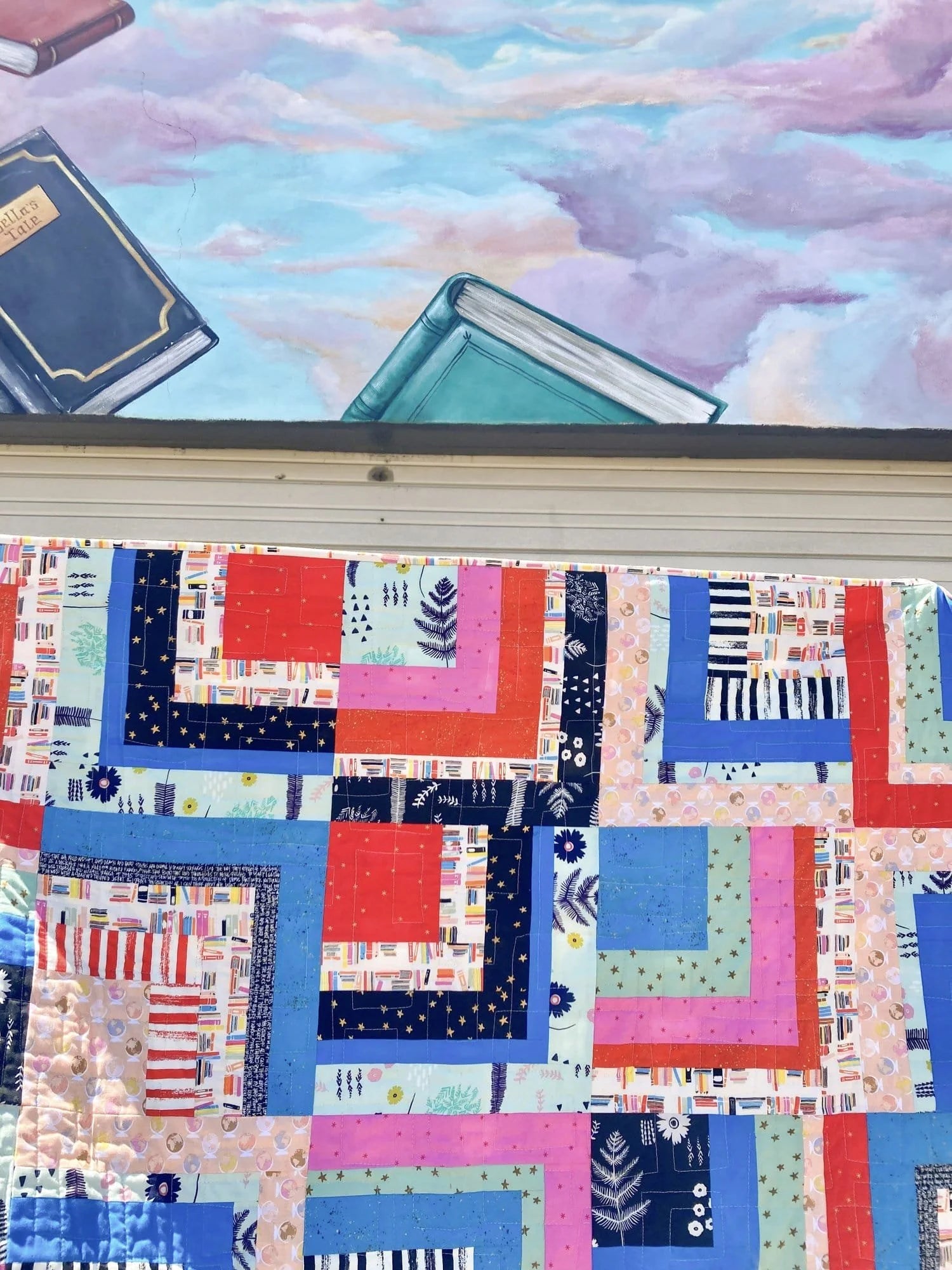 Book Nook throw quilt