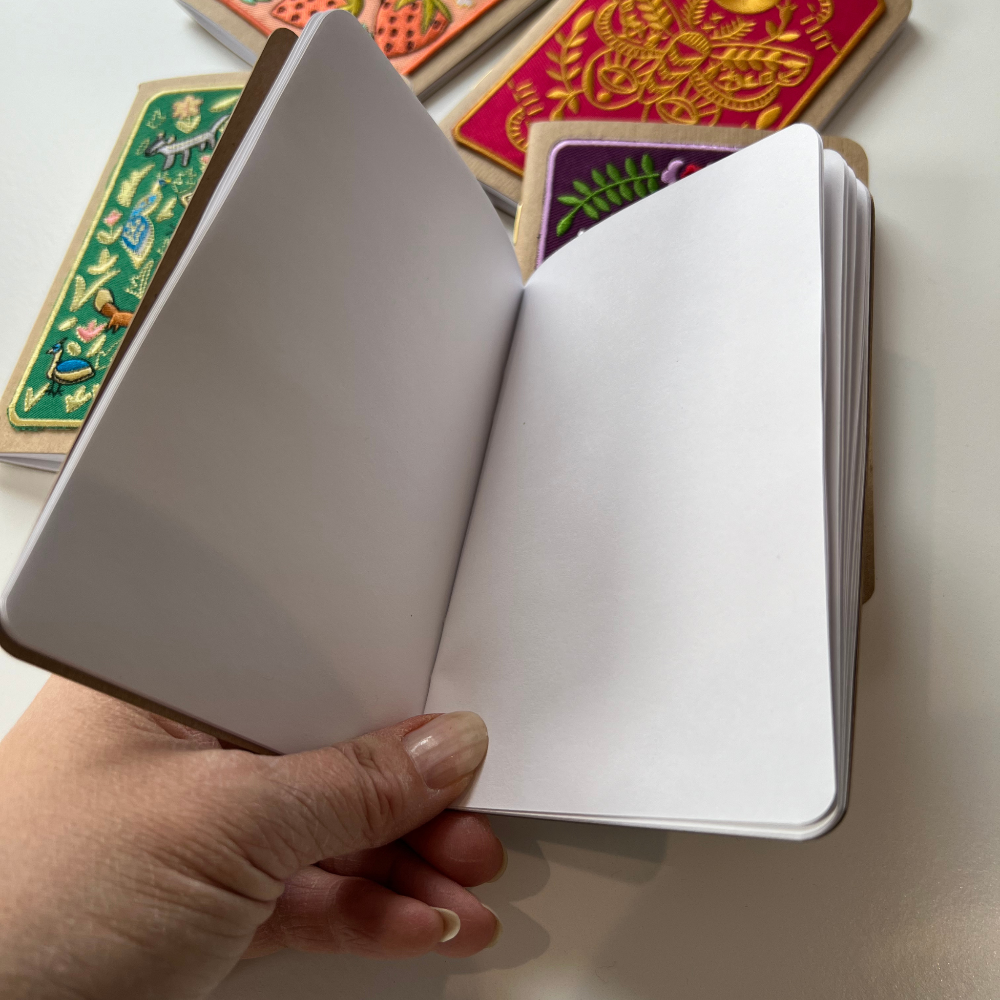 Cherries Embroidered Pocket Notebook