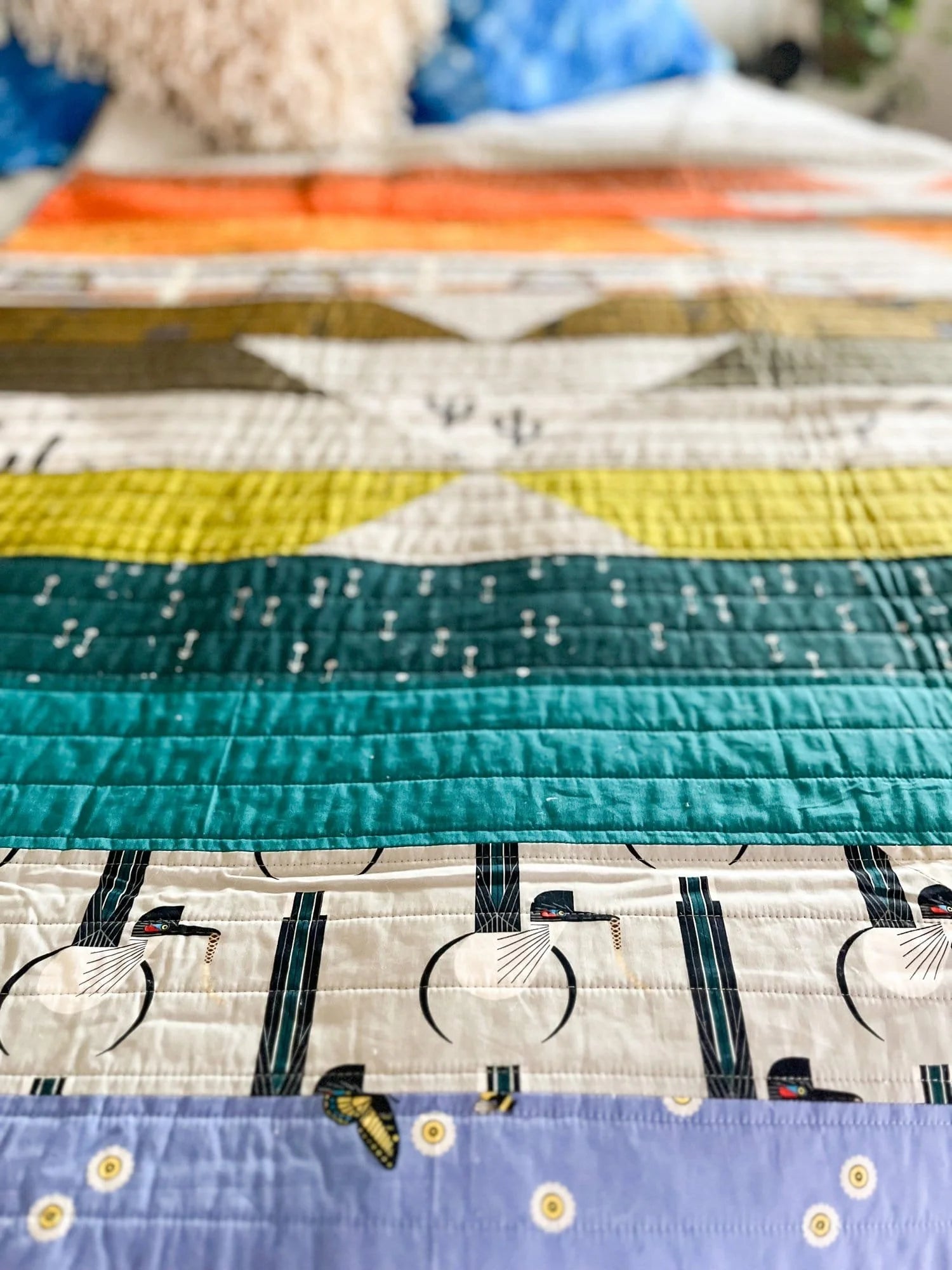 Desert Abundance Charley Harper Quilt