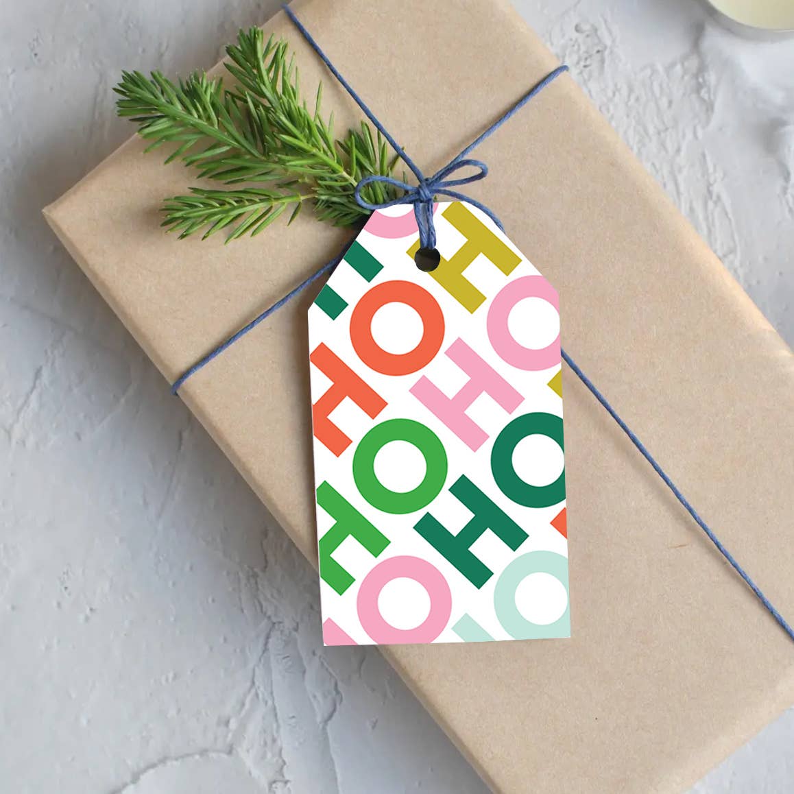 HO HO HO Holiday Gift Tags -  Set of 6