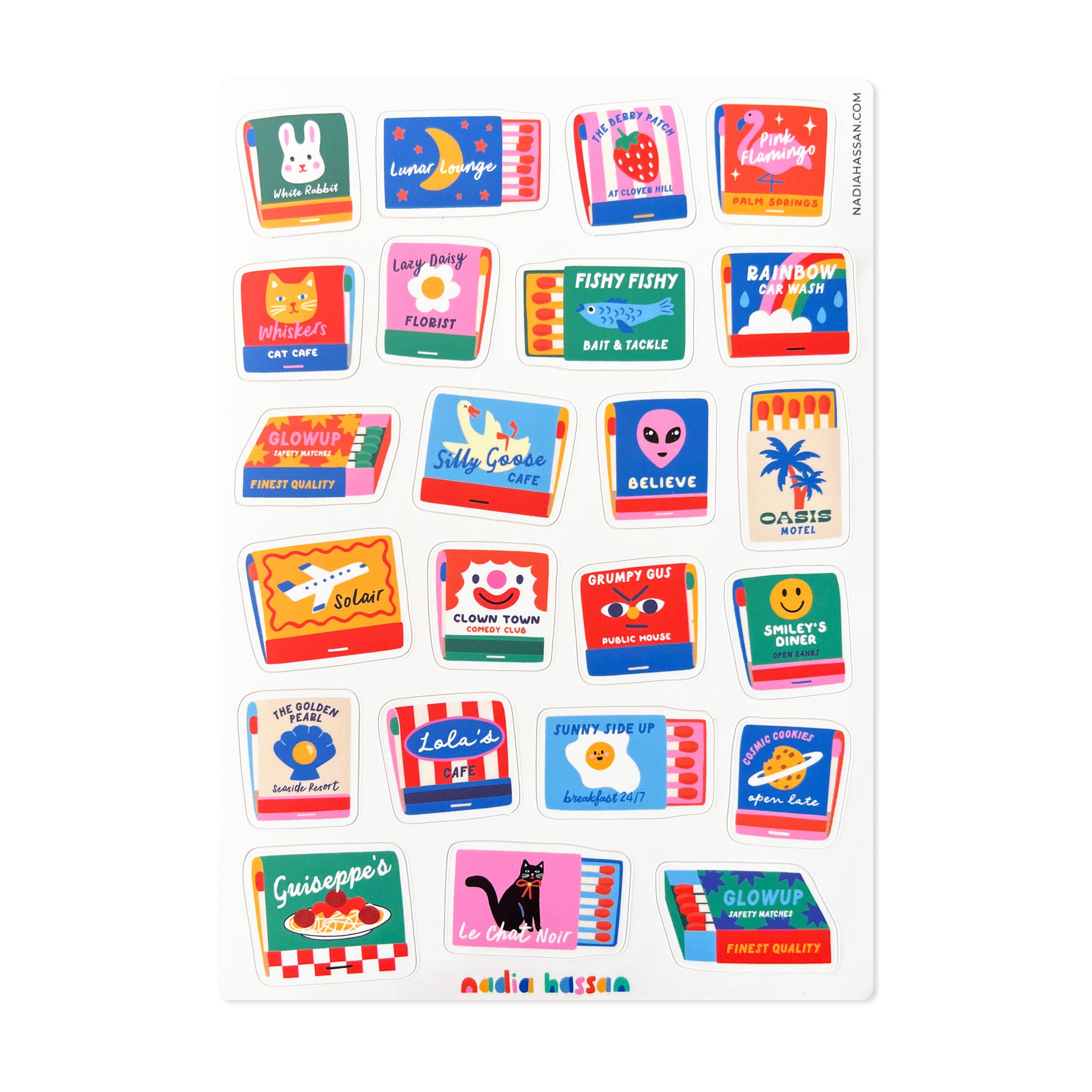 Matchy Matchy 5x7 Sticker Sheet