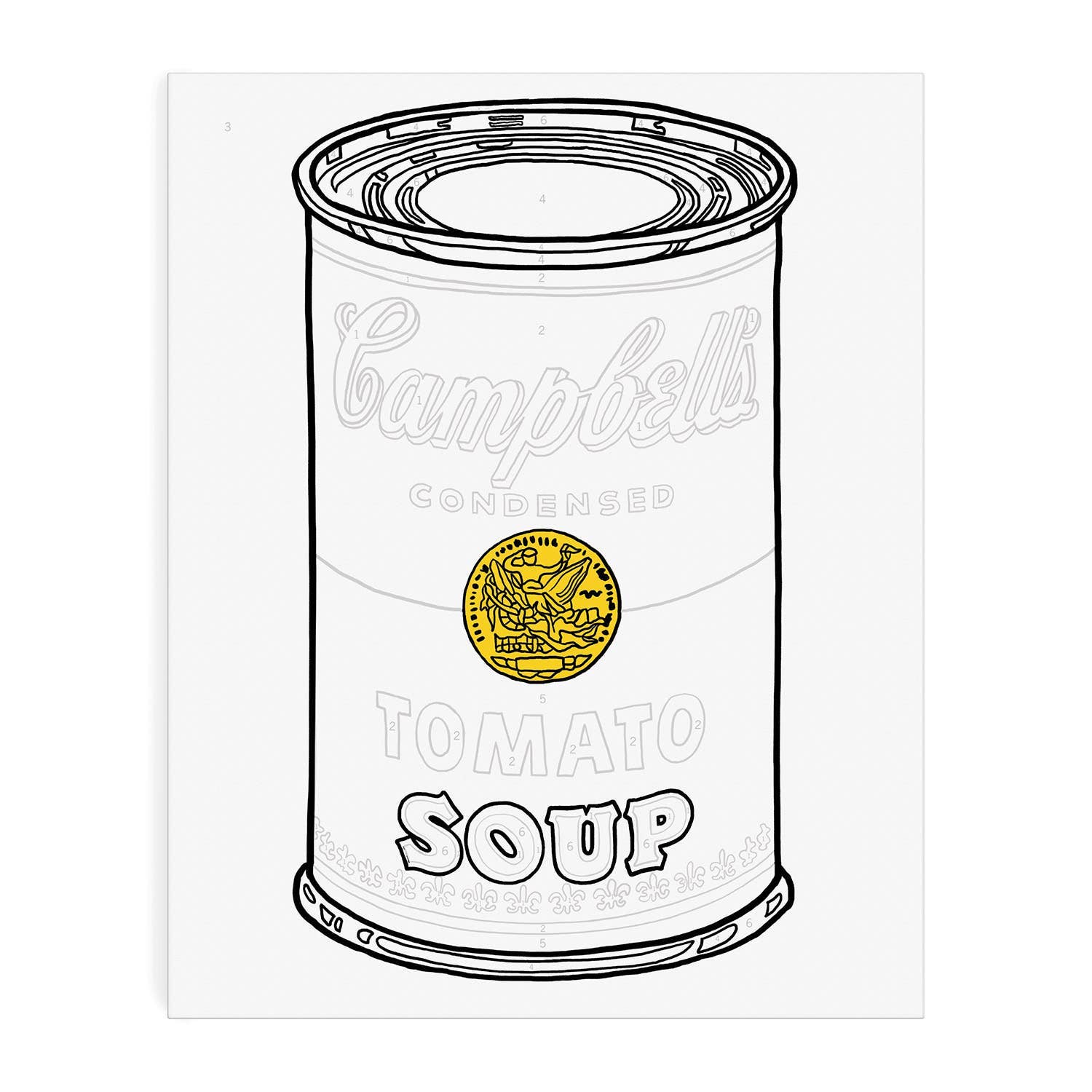Andy Warhol Soup Can - Paint By Number Kit