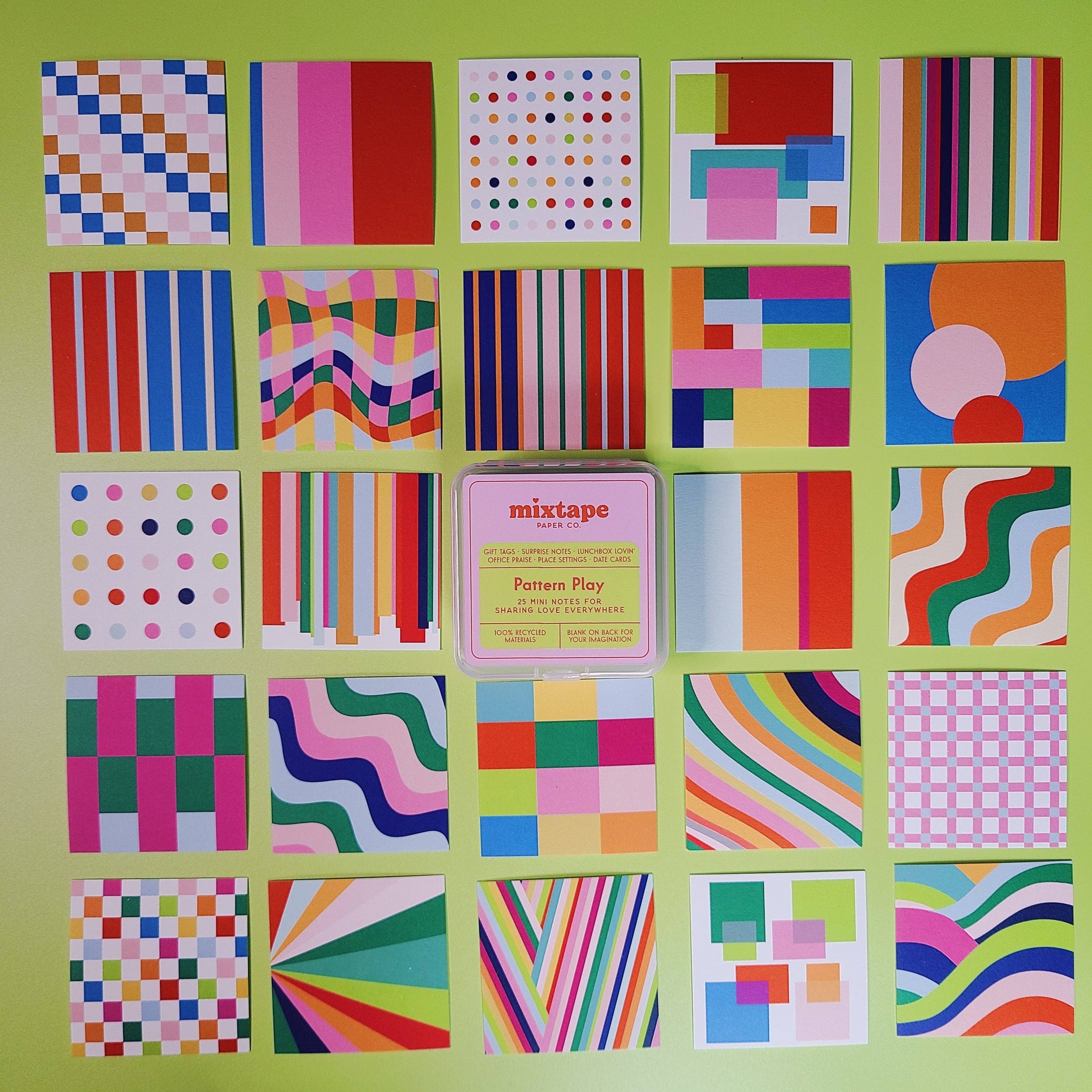 PATTERN PLAY ✨ mini notes