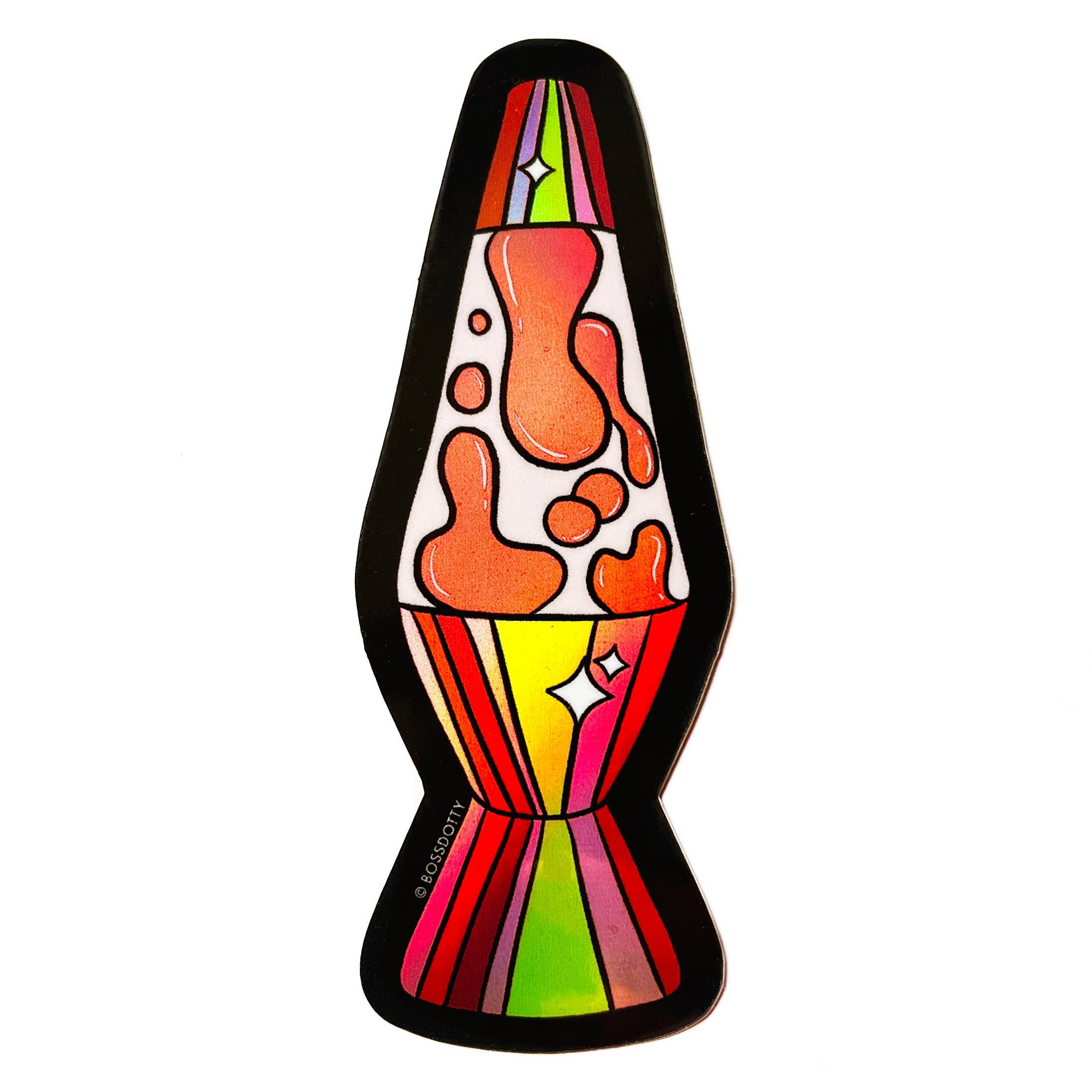 Holographic Lava Lamp Sticker