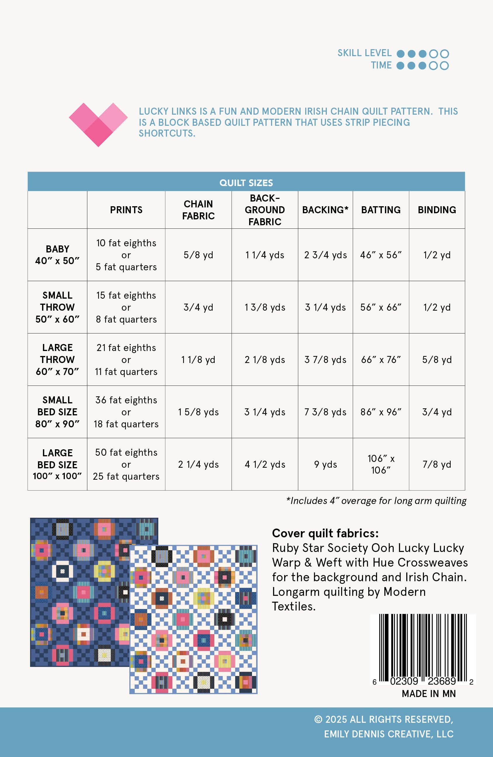 Lucky Links Irish Chain Quilt Pattern - Quilty Love