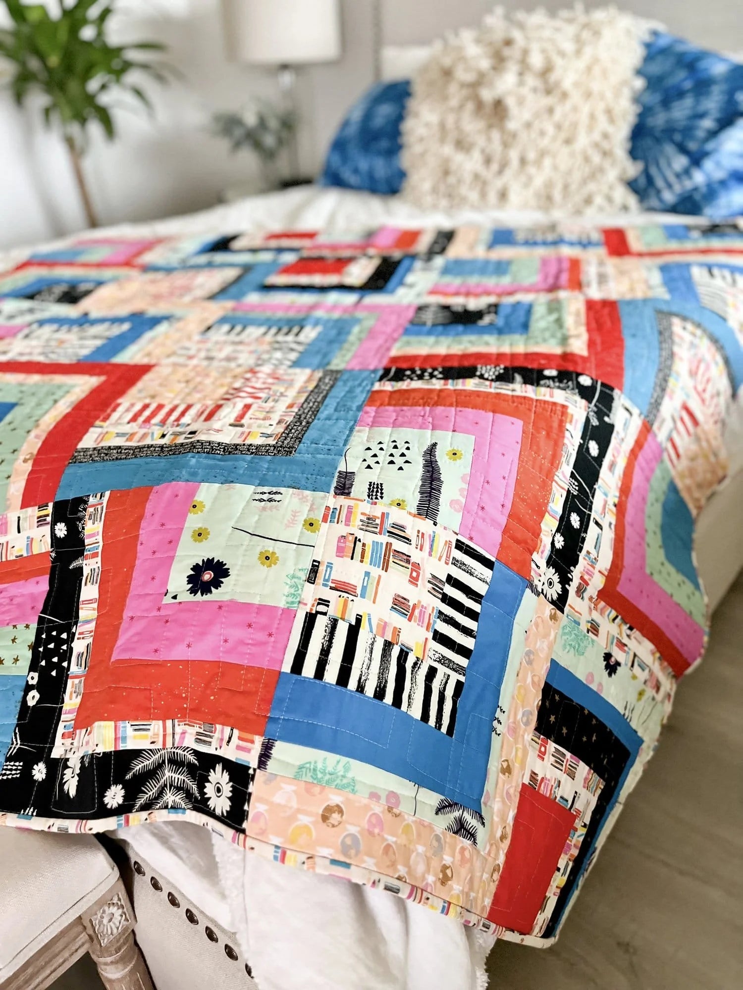 Book Nook throw quilt