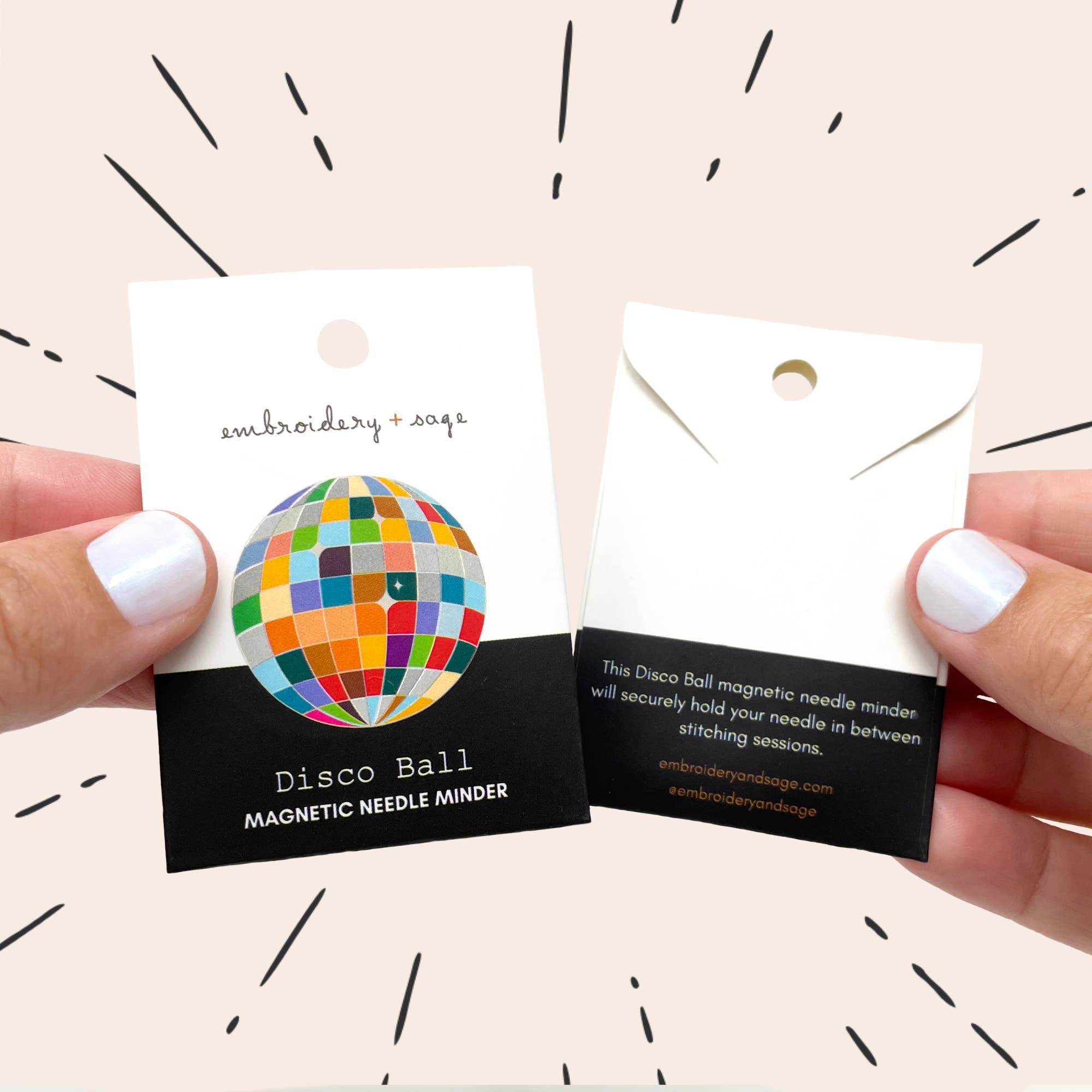 Disco Ball - Magnetic Needle Minder