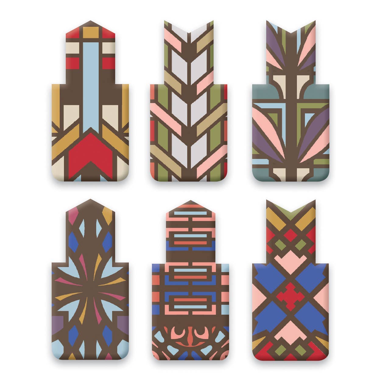 Frank Lloyd Wright Designs Magnetic Bookmarks