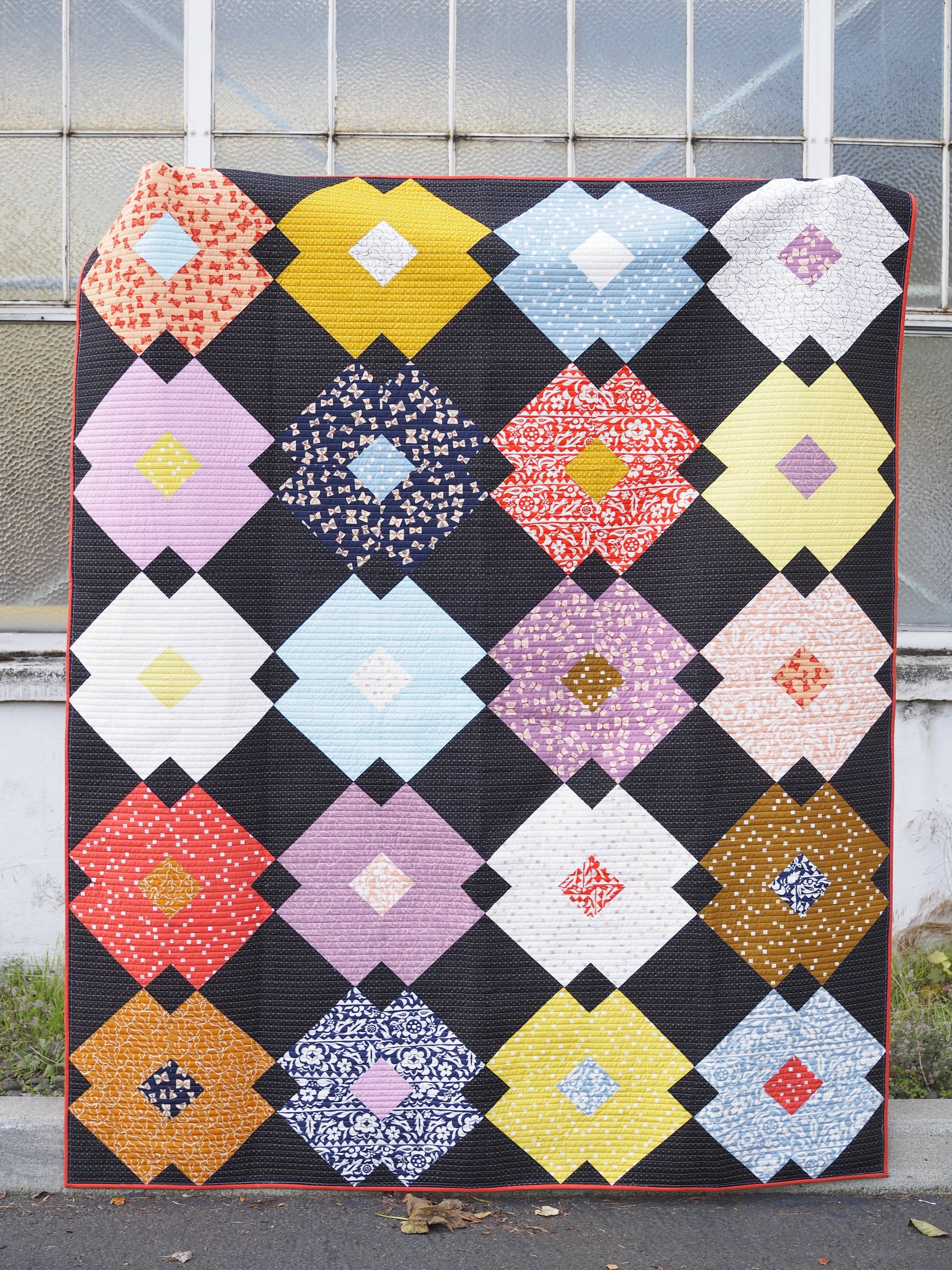 Flower Tile Quilt Pattern - Then Came June