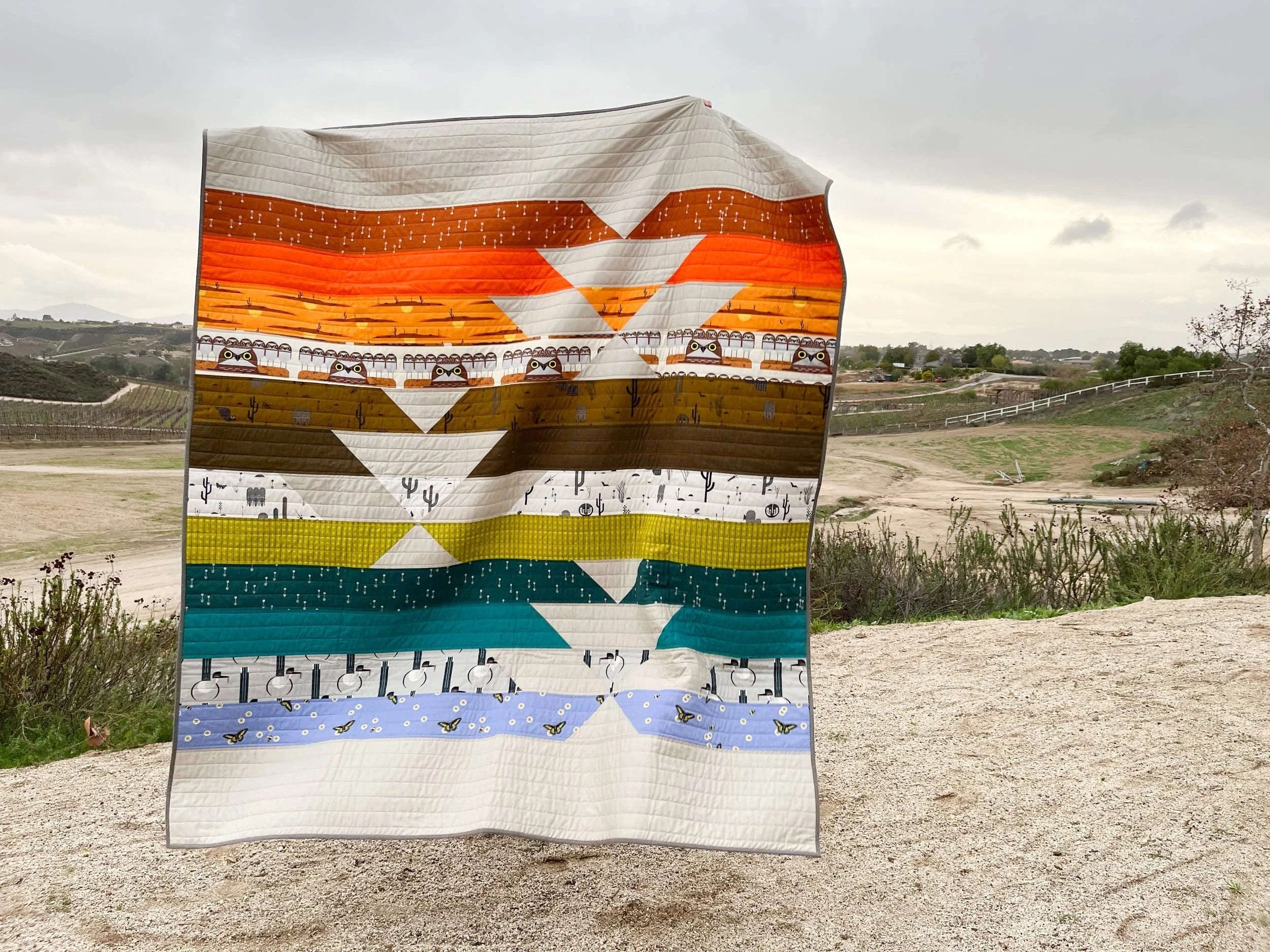 Desert Abundance Charley Harper Quilt