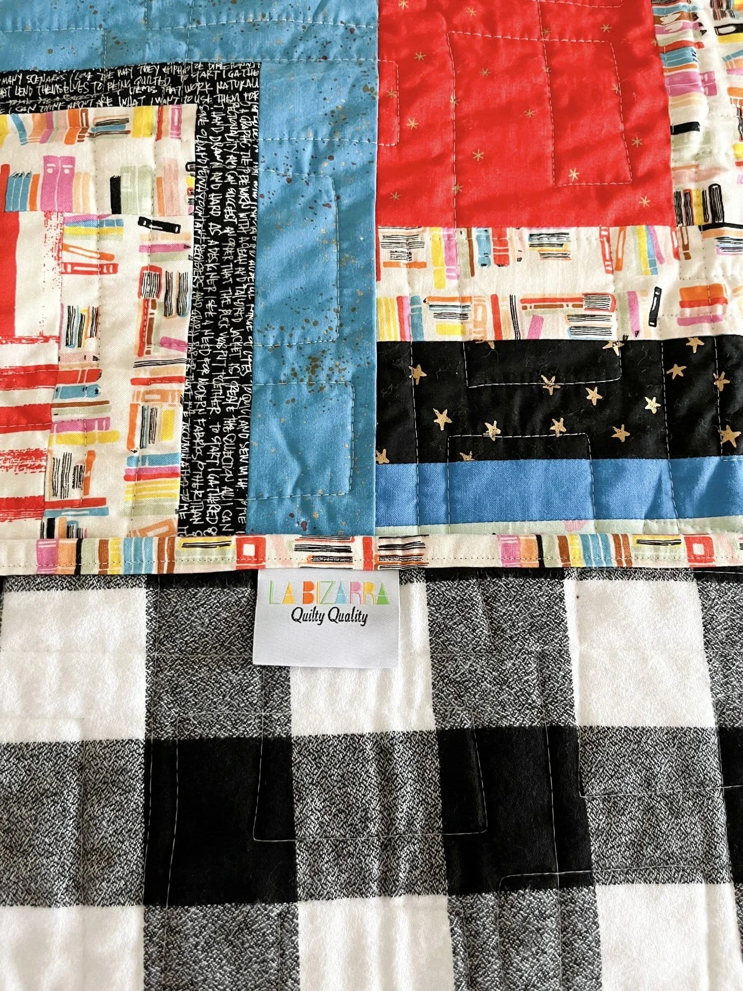 Book Nook throw quilt