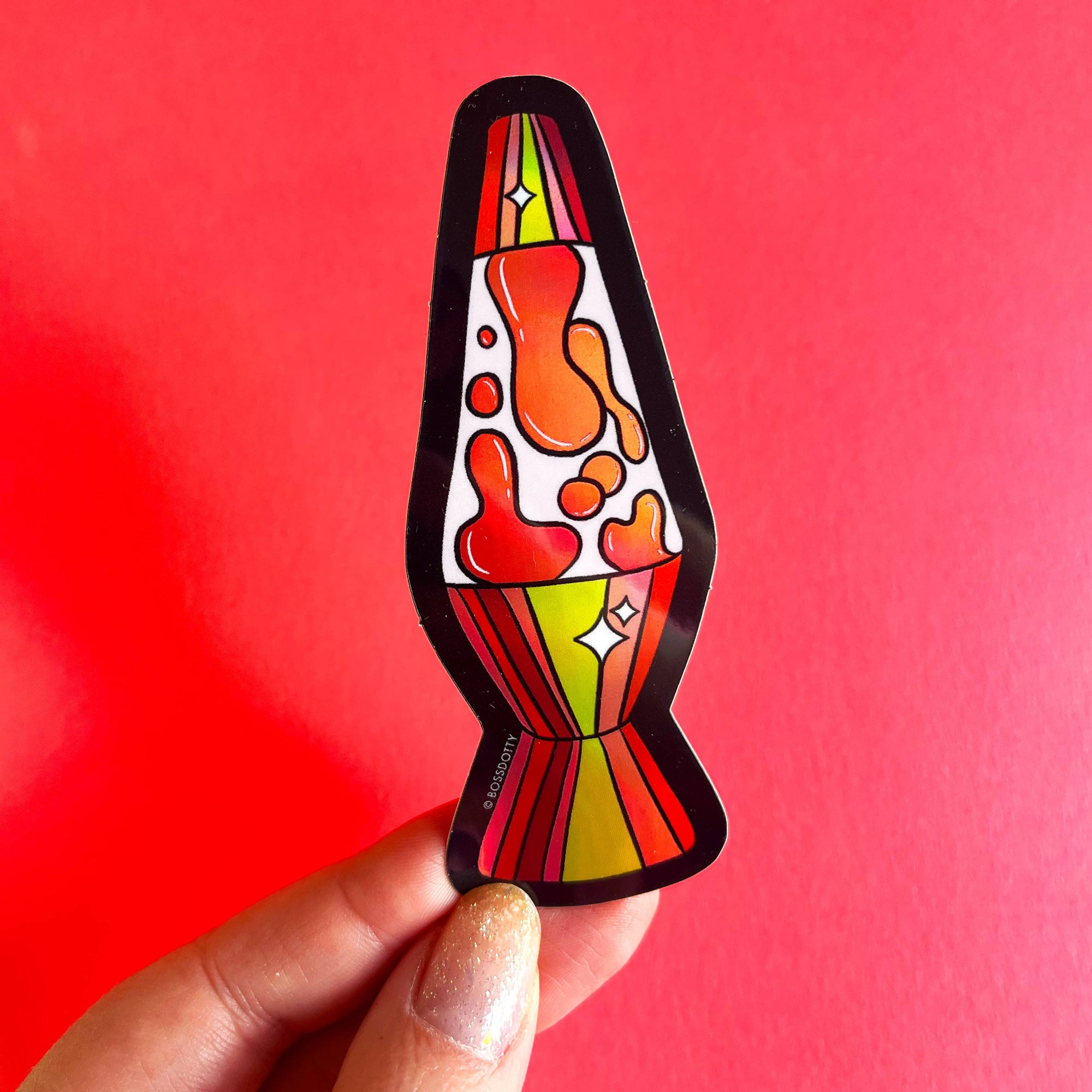 Holographic Lava Lamp Sticker