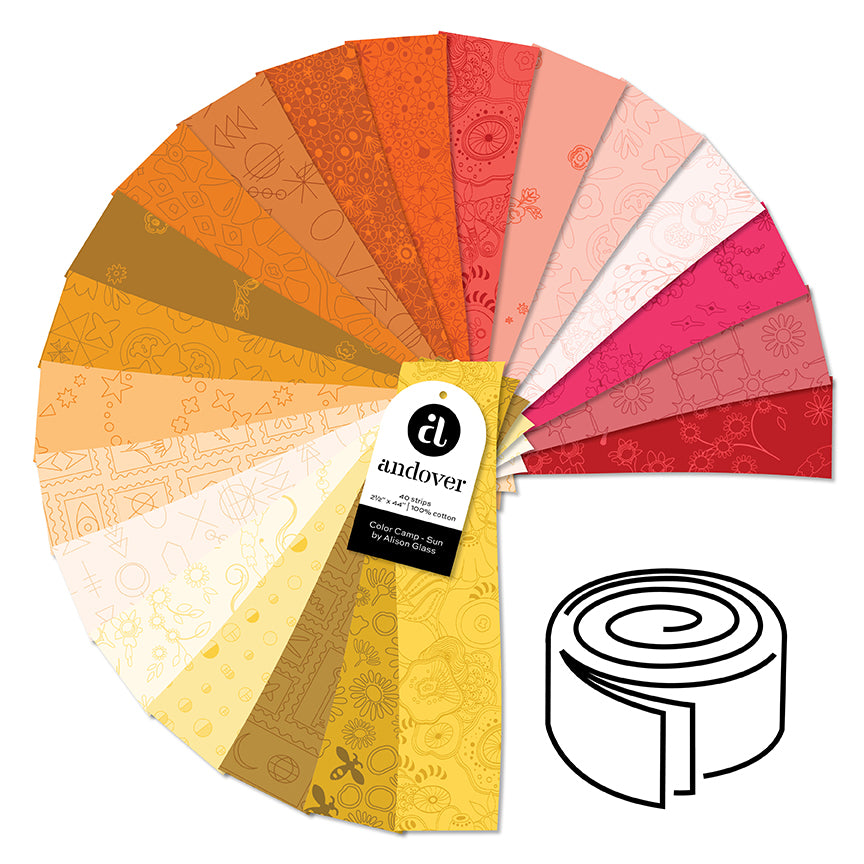 Sun - Color Camp - 2.5" Strip Roll