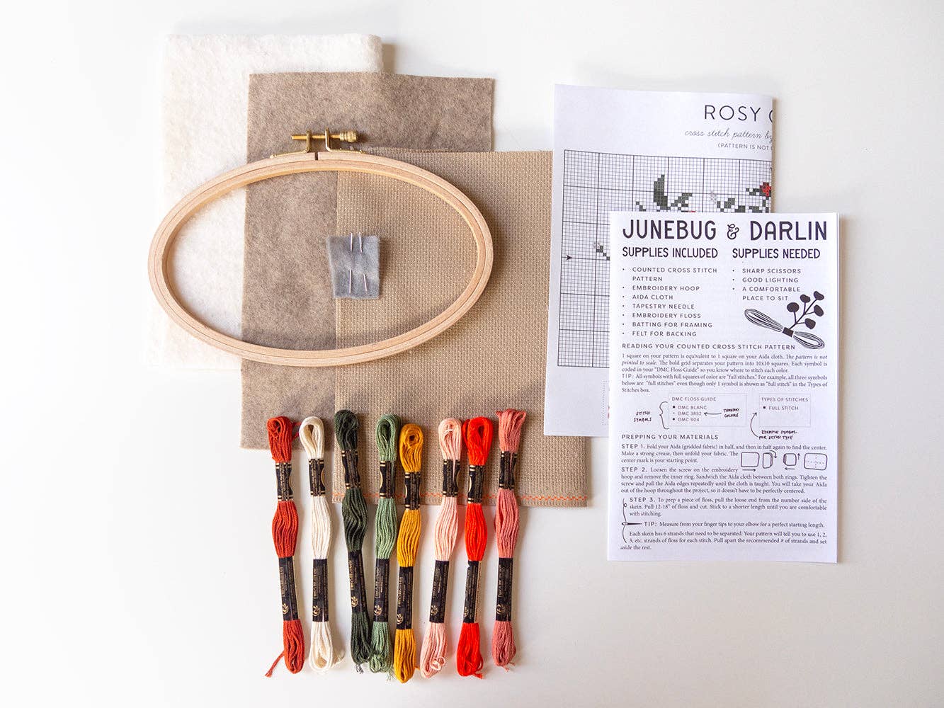 Rosy Chaos - Counted Cross Stitch Kit