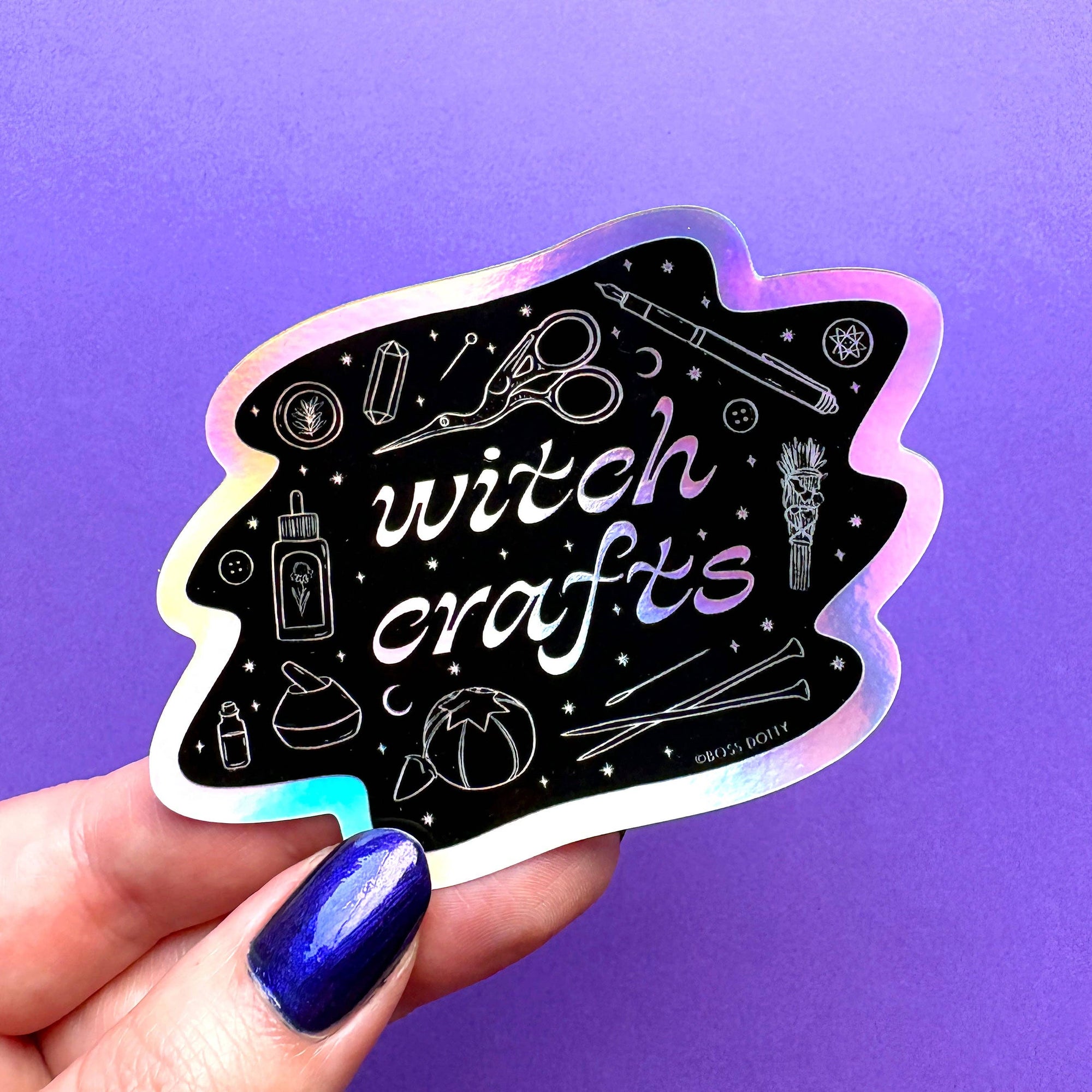 Witch Crafts Holographic Sticker