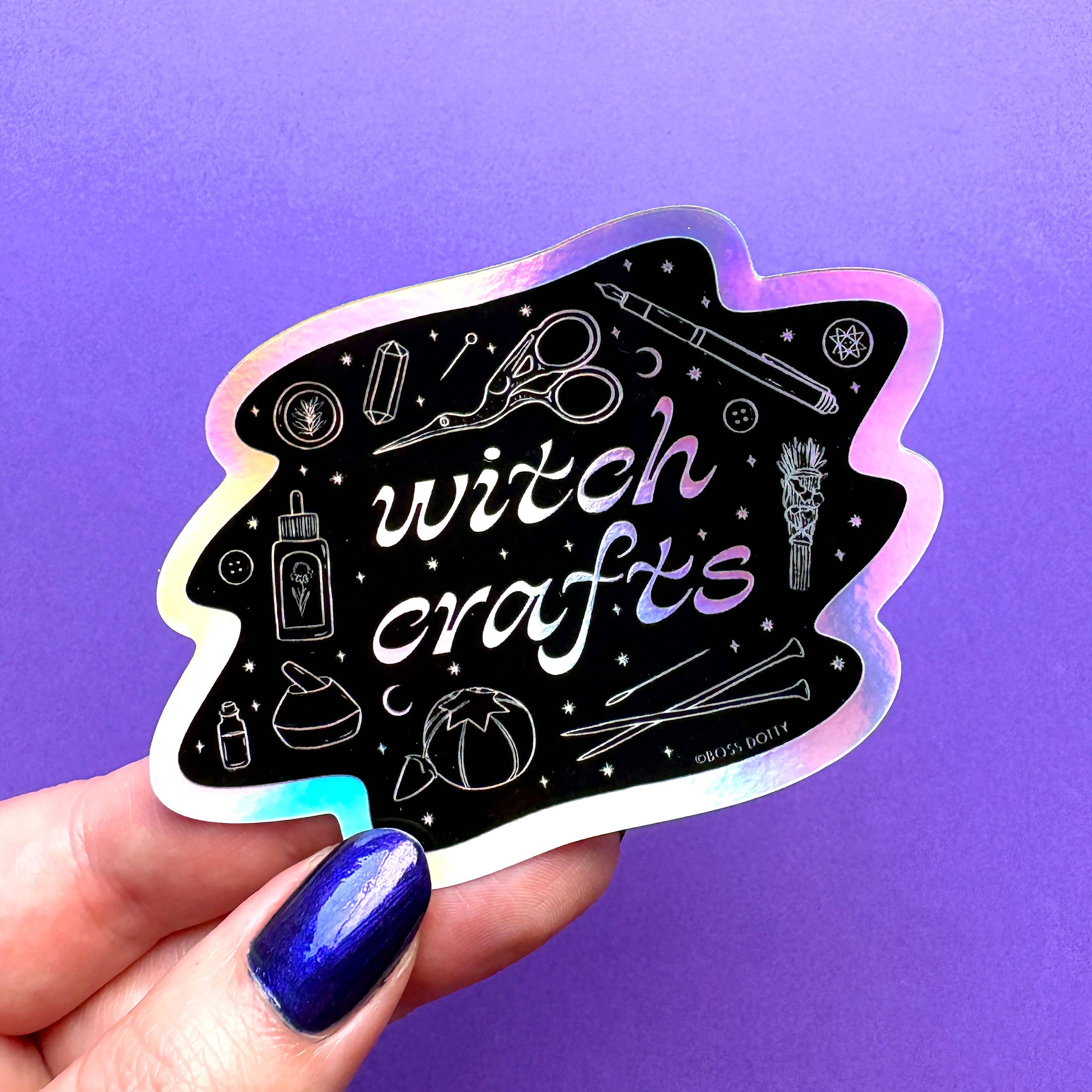 Witch Crafts Holographic Sticker