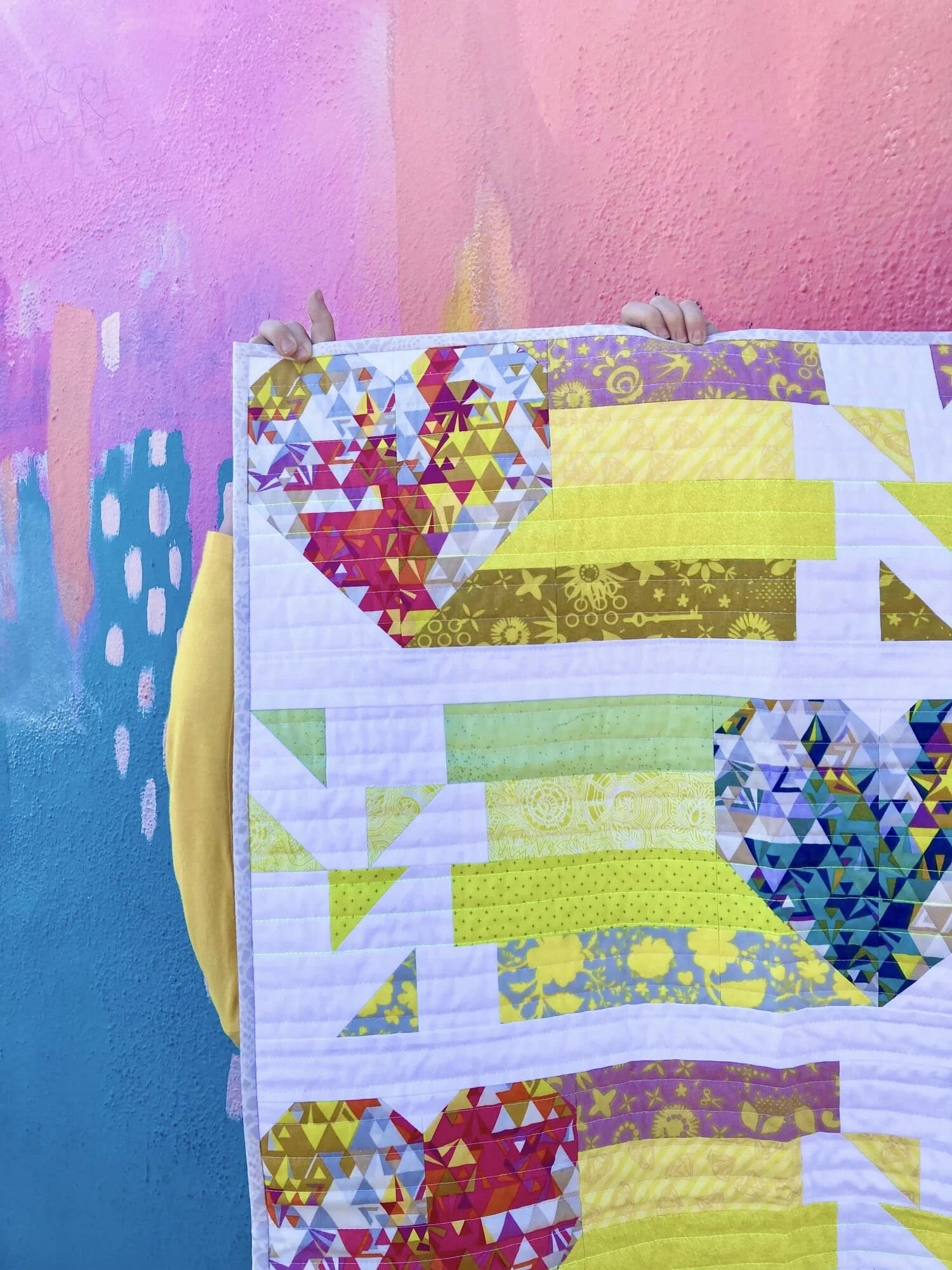 Pop! Confetti Heart Quilt