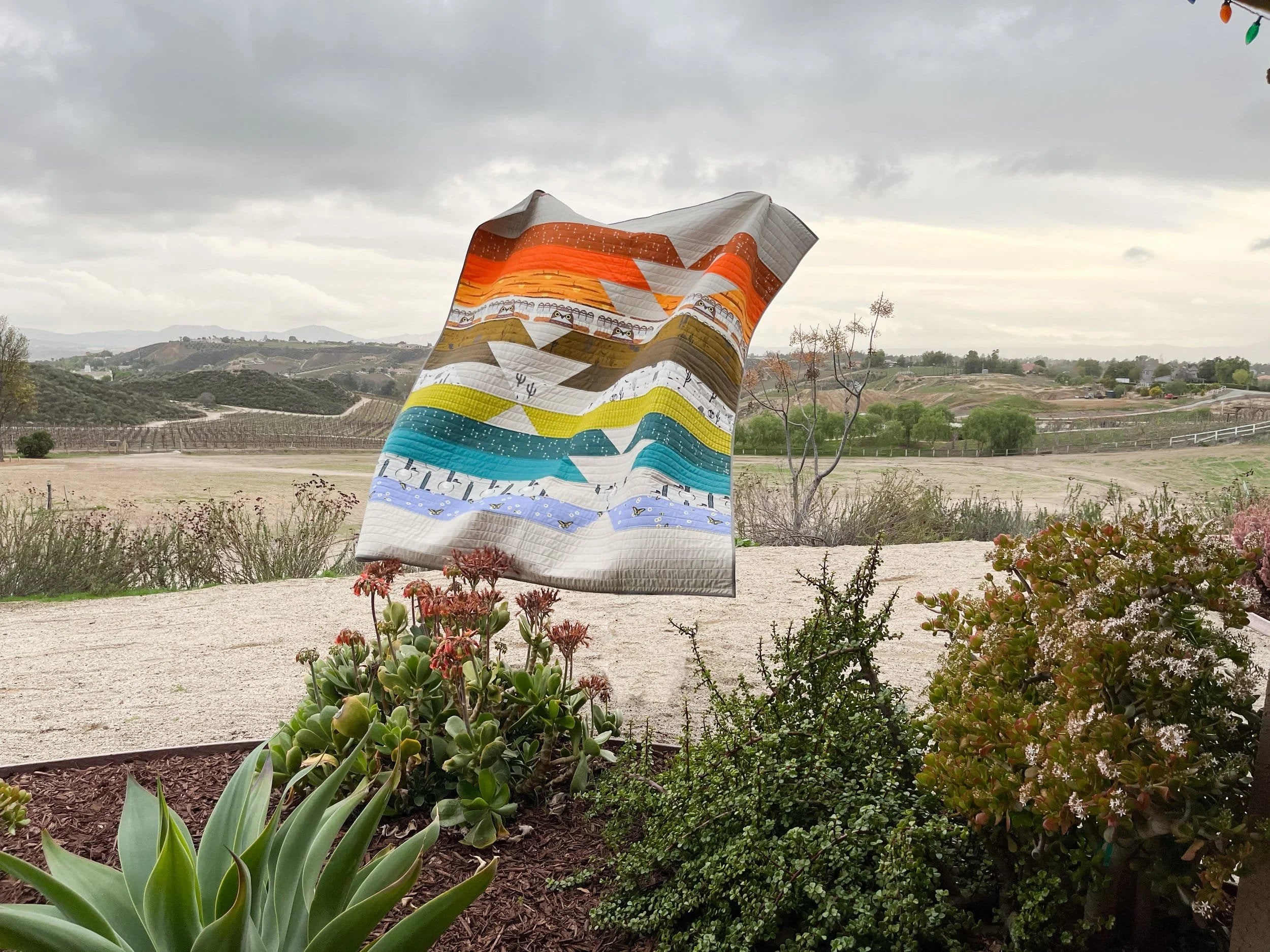 Desert Abundance Charley Harper Quilt