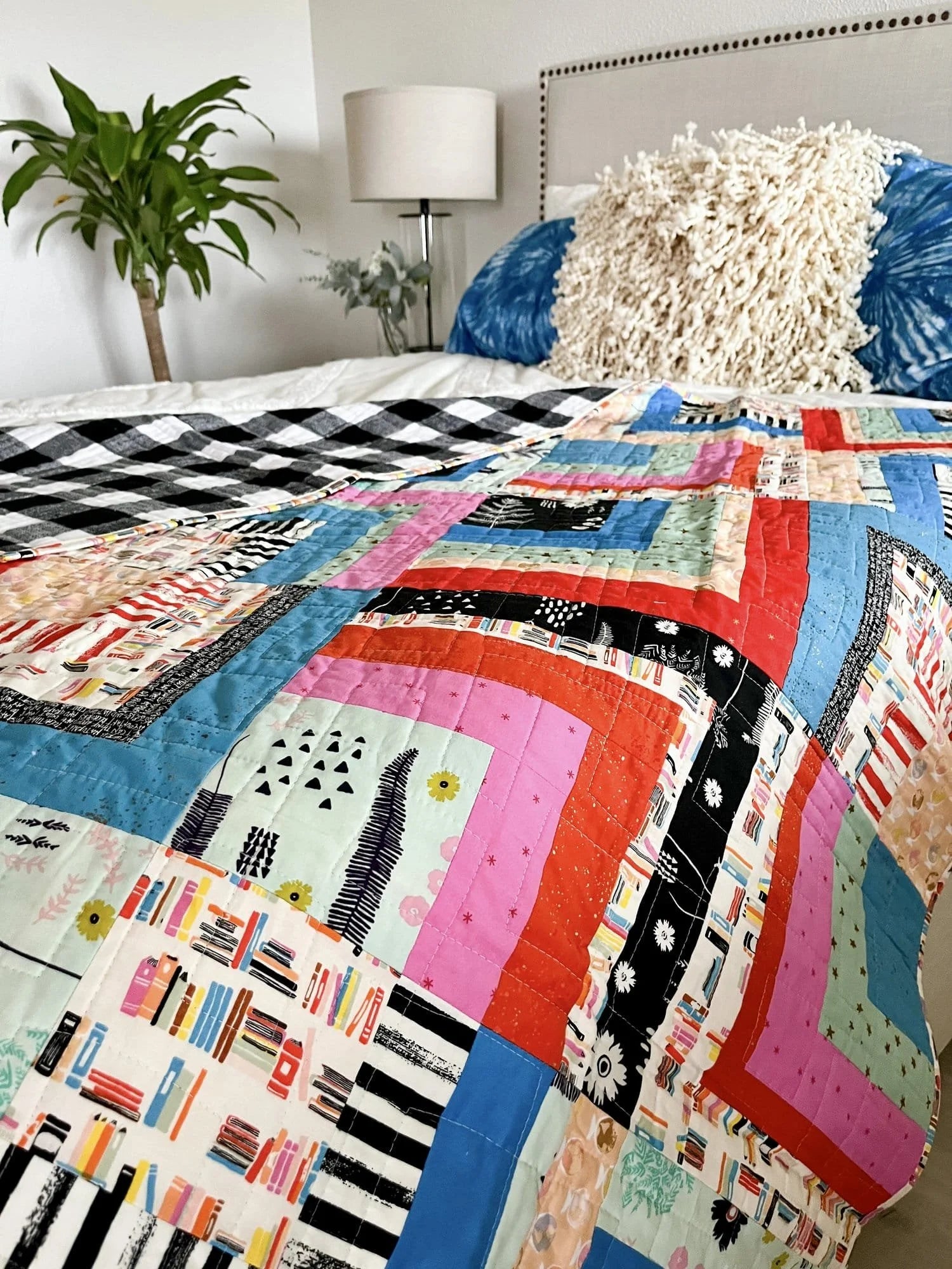 Book Nook throw quilt