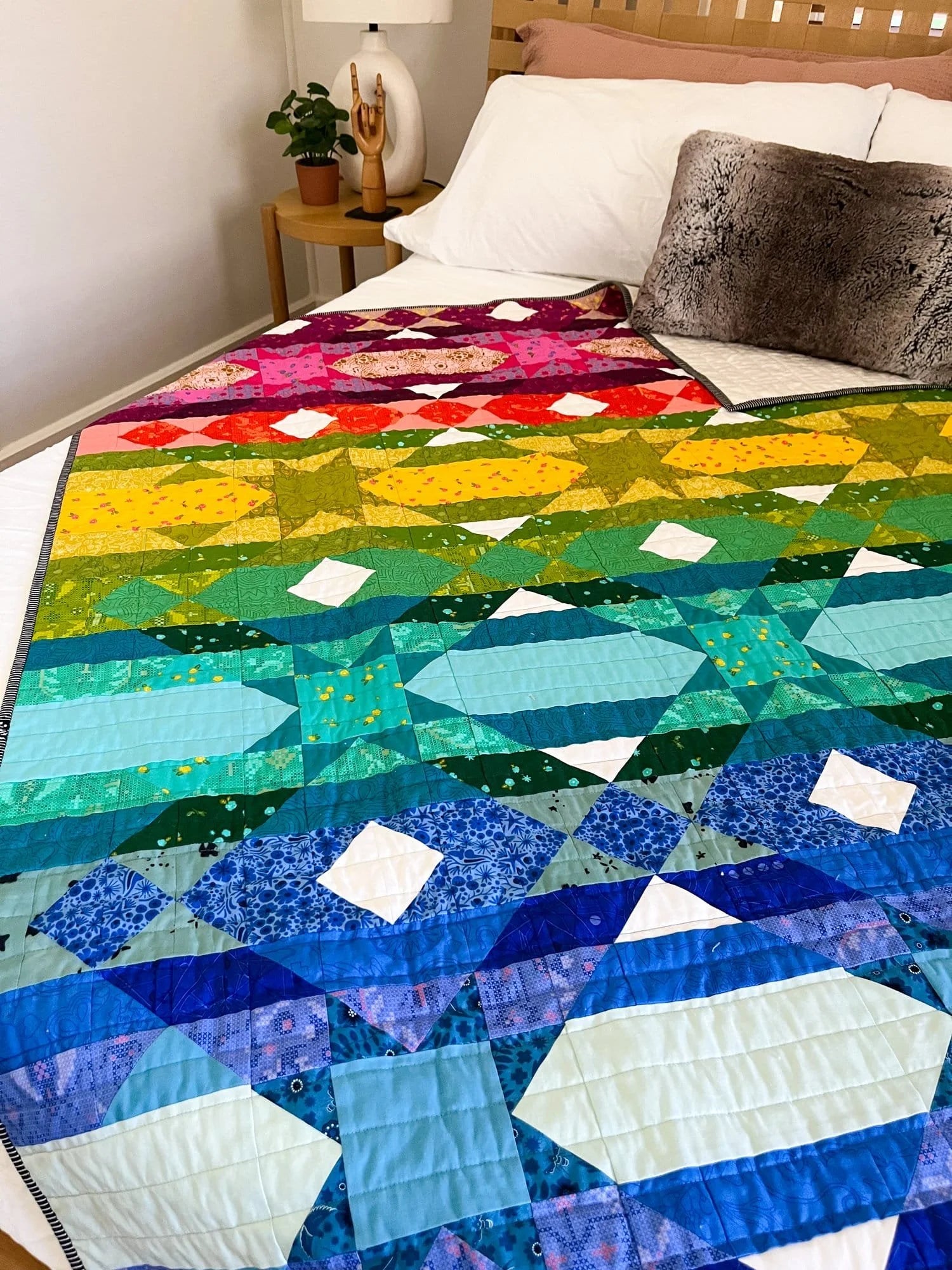 Quasar Rainbow Quilt