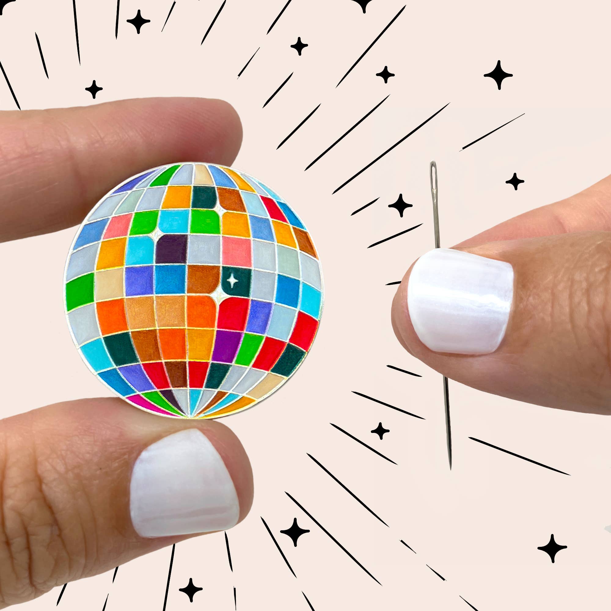 Disco Ball - Magnetic Needle Minder