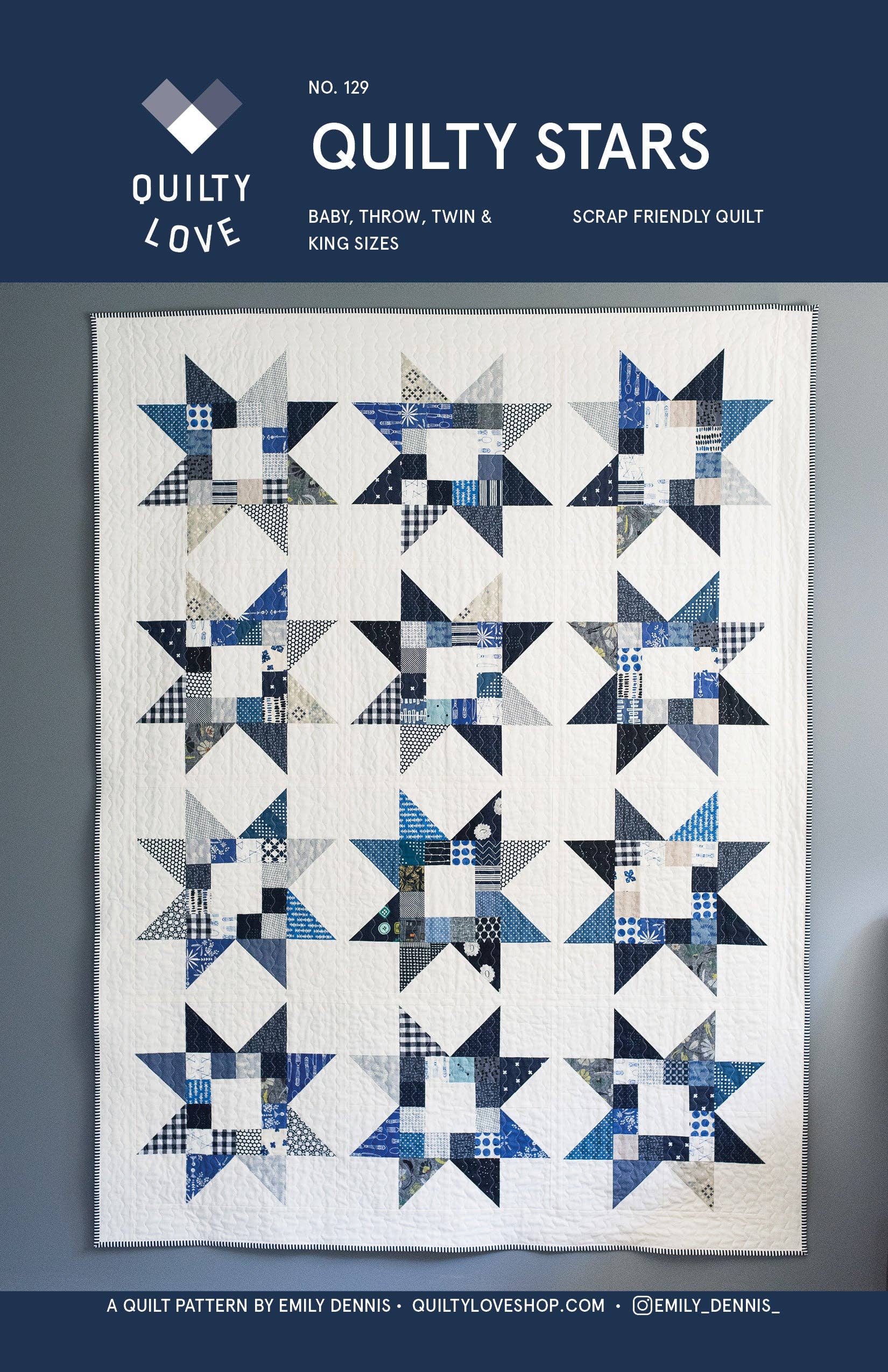 Quilty Stars Quilt Pattern - Quilty Love