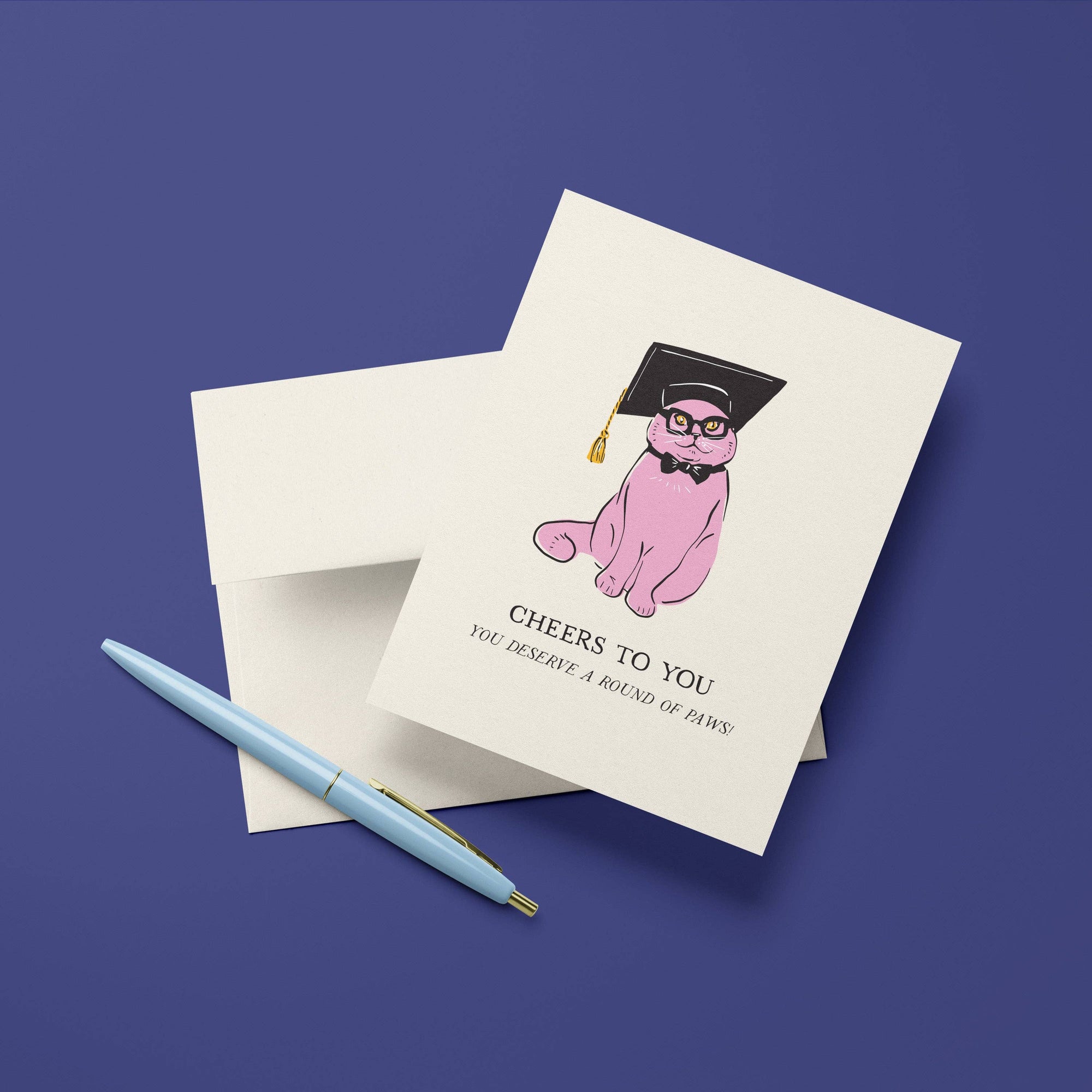 Cat Grad - Graduation Greeting Card