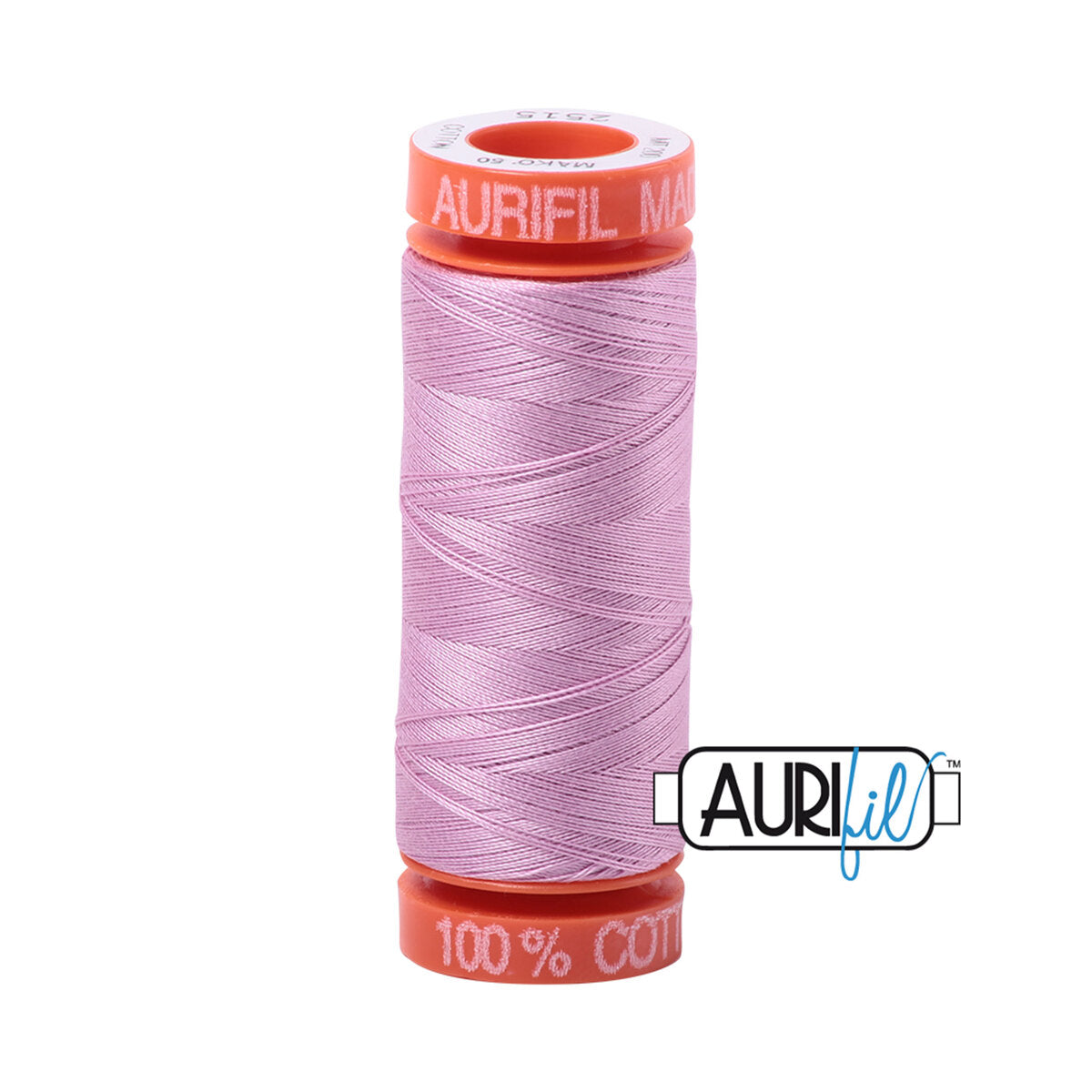 Aurifil 50wt Cotton Thread - Light Orchid (#2515) - small spool